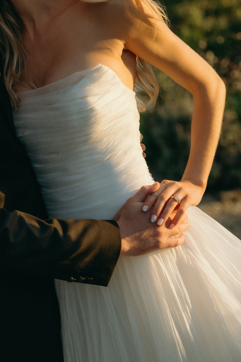 Bride Megan in the Romantic Penelope Bridal Gown