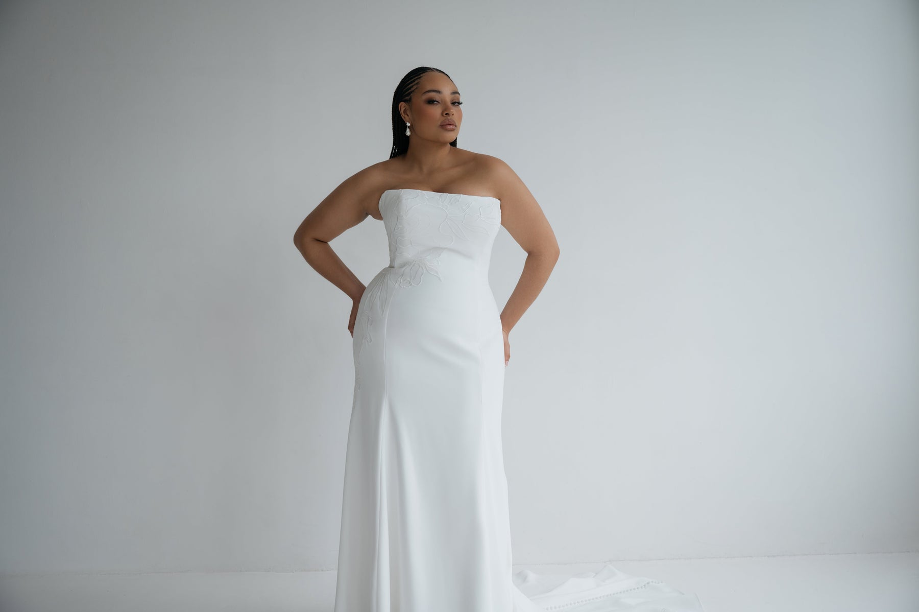 white plus size dresses for wedding Kiyonna Bella Lace Dress