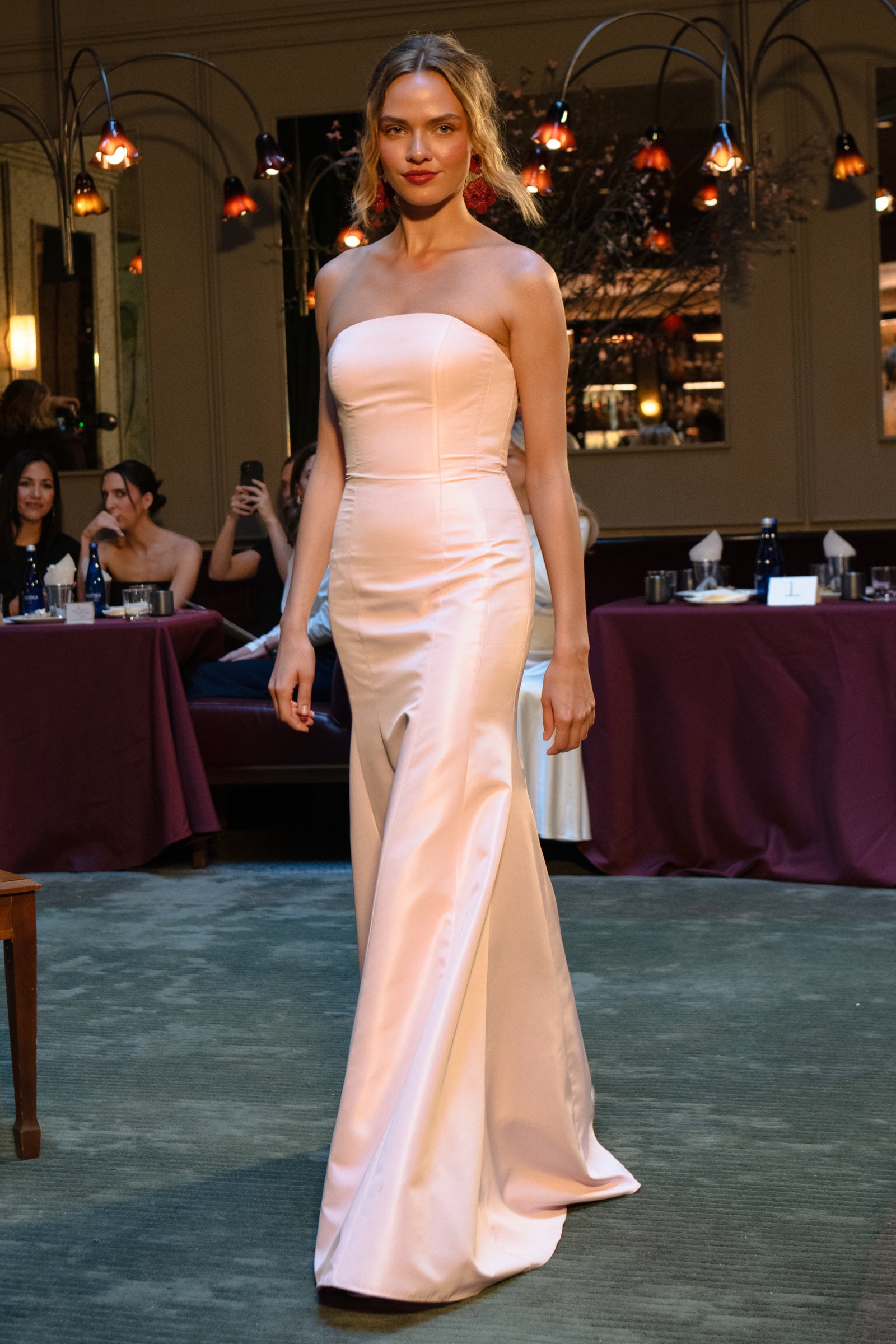 Light Pink Structured Bridesmaid Dress