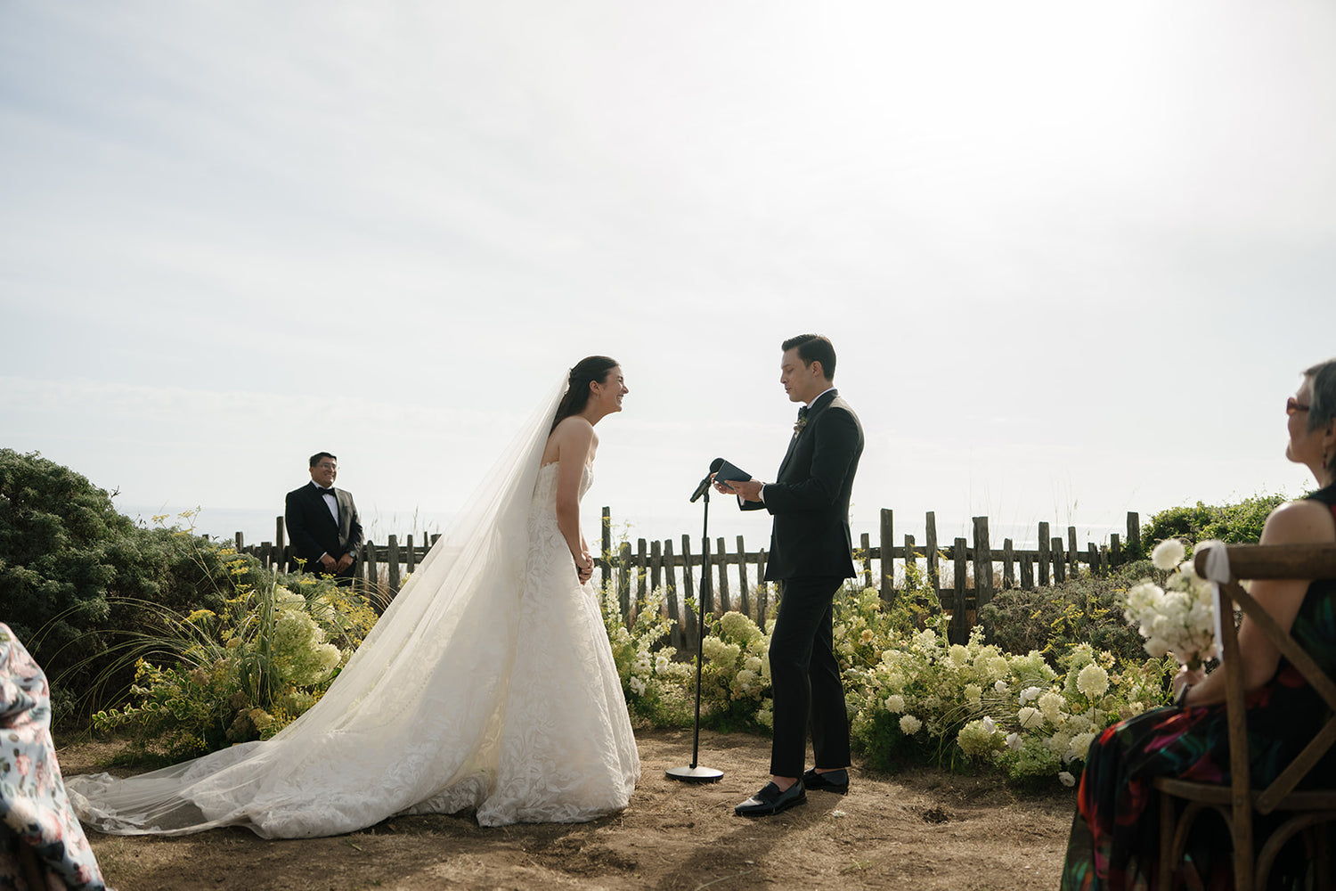 Real Bride in Ezra Wedding Ball Gown Wedding Dress