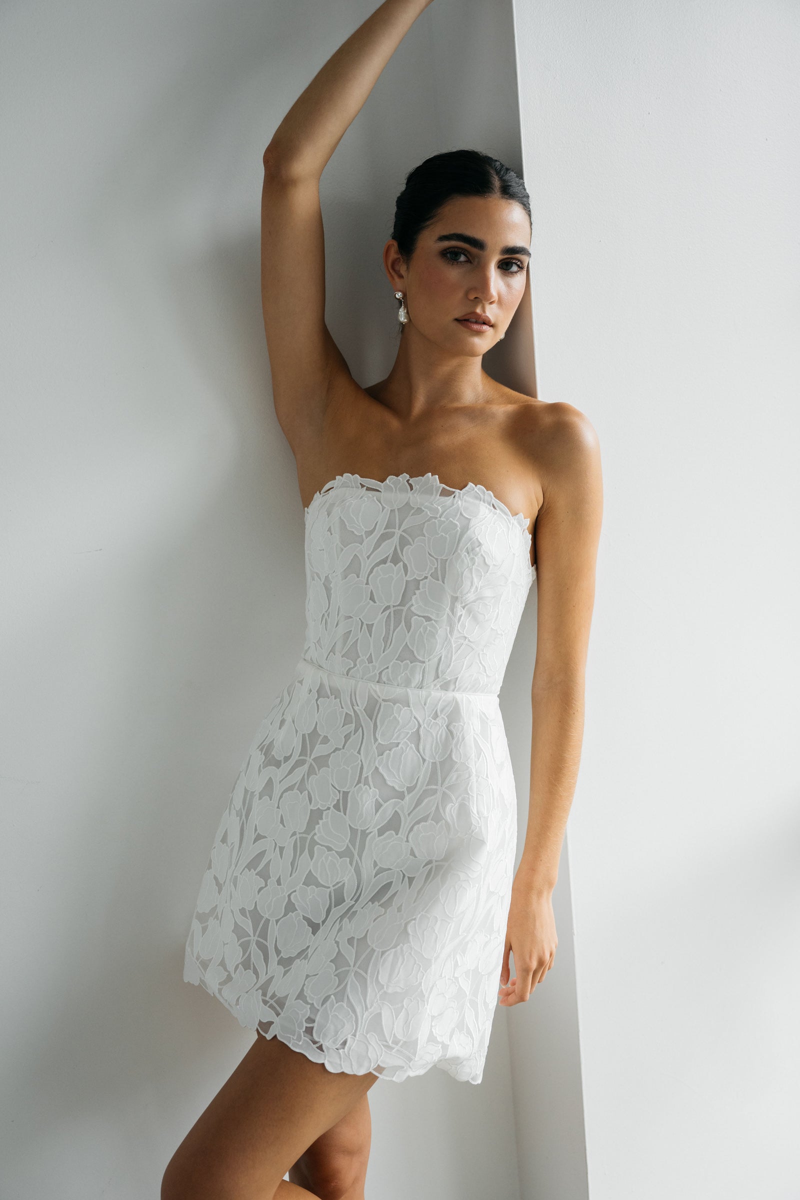Lace Mini Wedding Dress