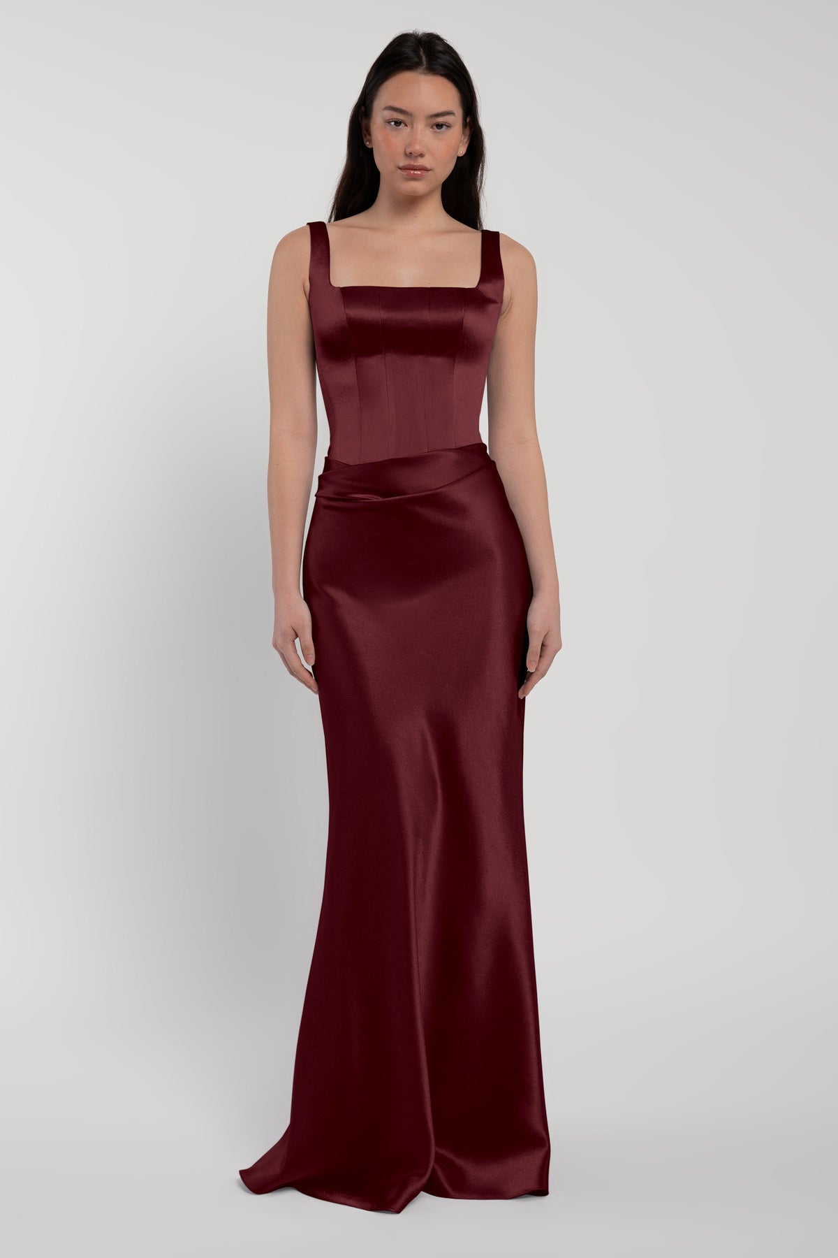 jenny yoo burgundy dress Amina – Type:Petal/Tulip Sleeve this sophisticated gown features Saniya ECHO CUT OUT DRESS