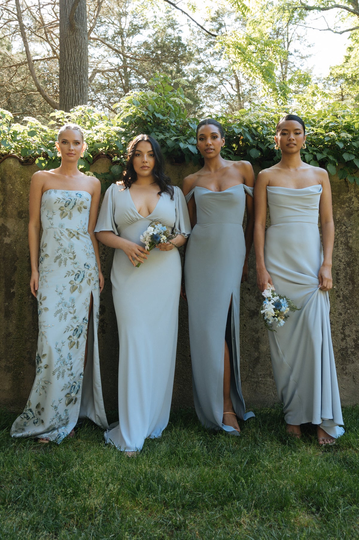 jenny yoo embroidered dress Jenny Yoo Bridesmaid Dress Mercy in Ophelia Embroidered Tulle Ophelia Blush Multi