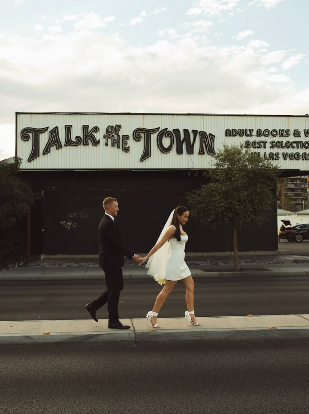Camille Little White Dress Mini on Real Bride