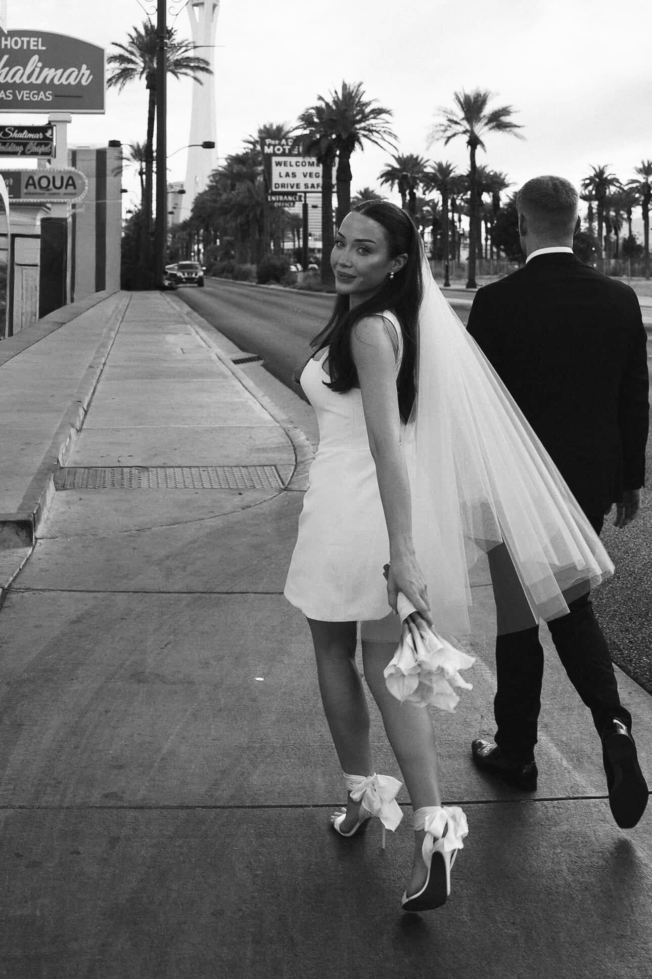 Camille Little White Dress Mini on Real Bride