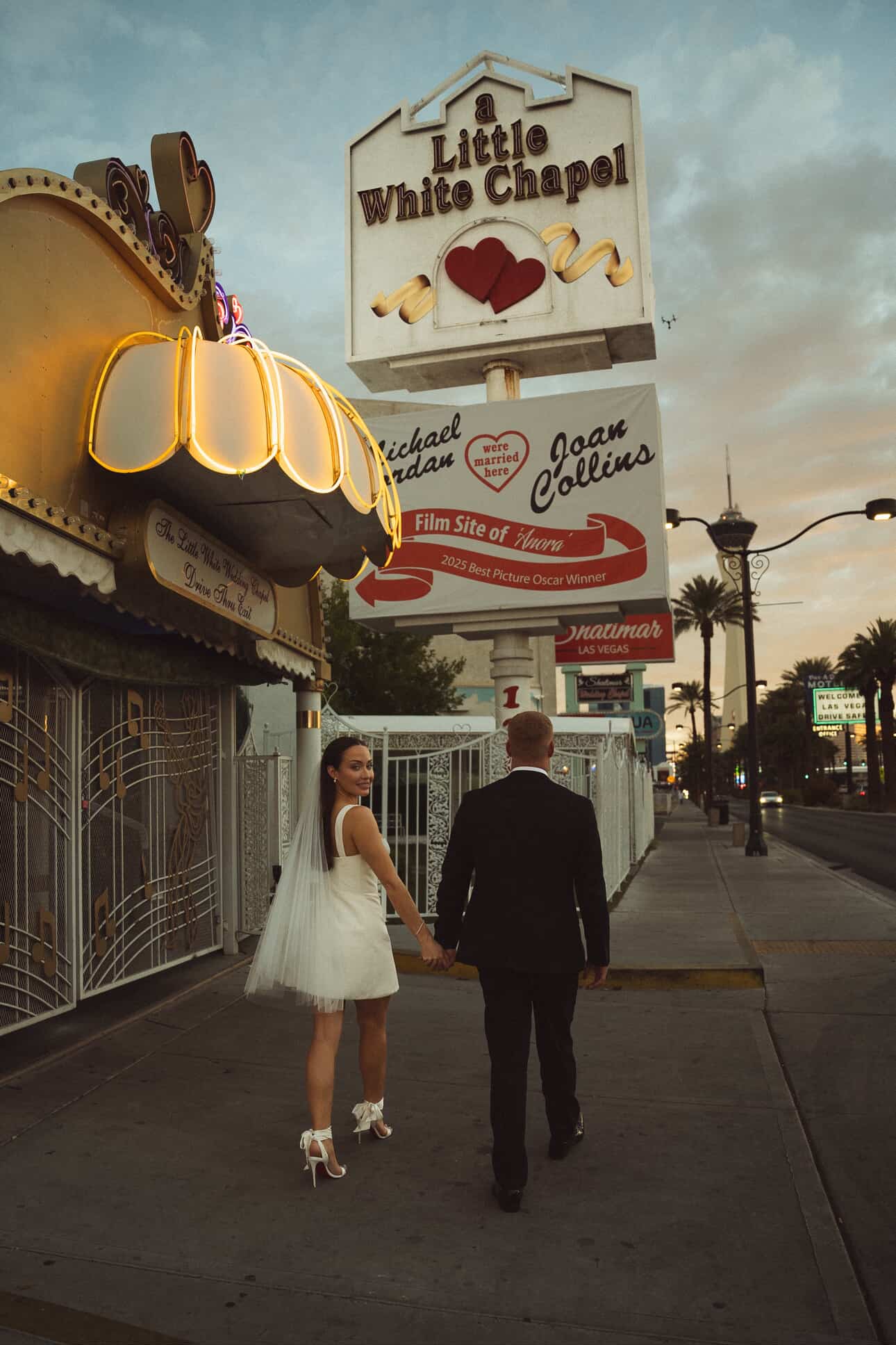 Camille Little White Dress Mini on Real Bride
