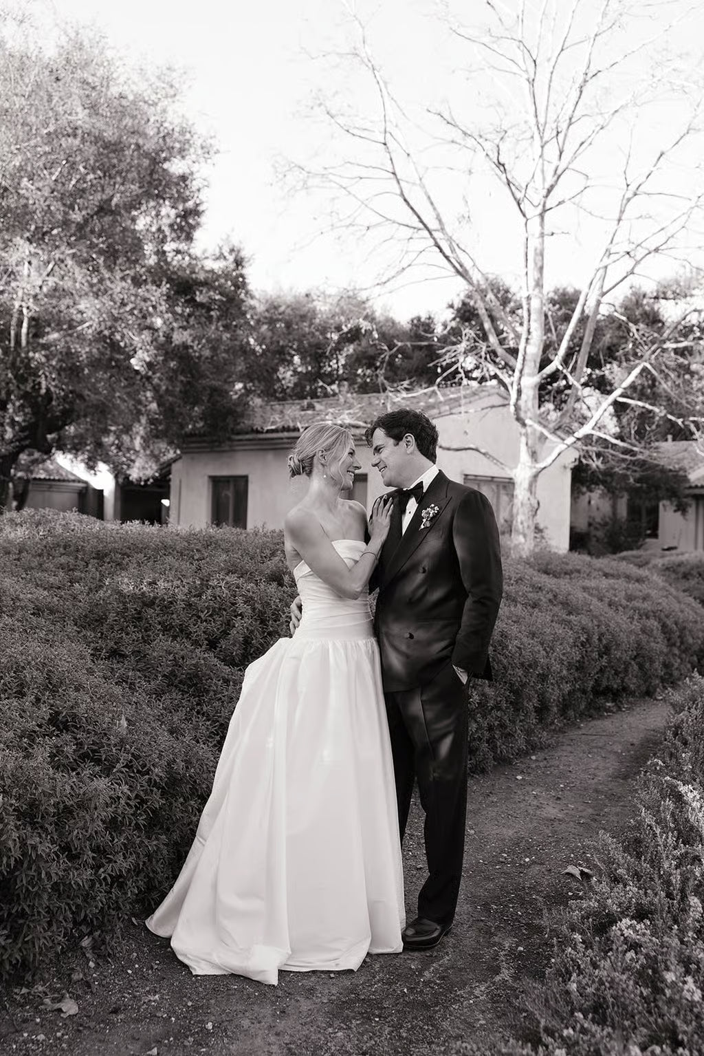 Drop Waist Strapless Charlotte Bridal Gown on Real Bride