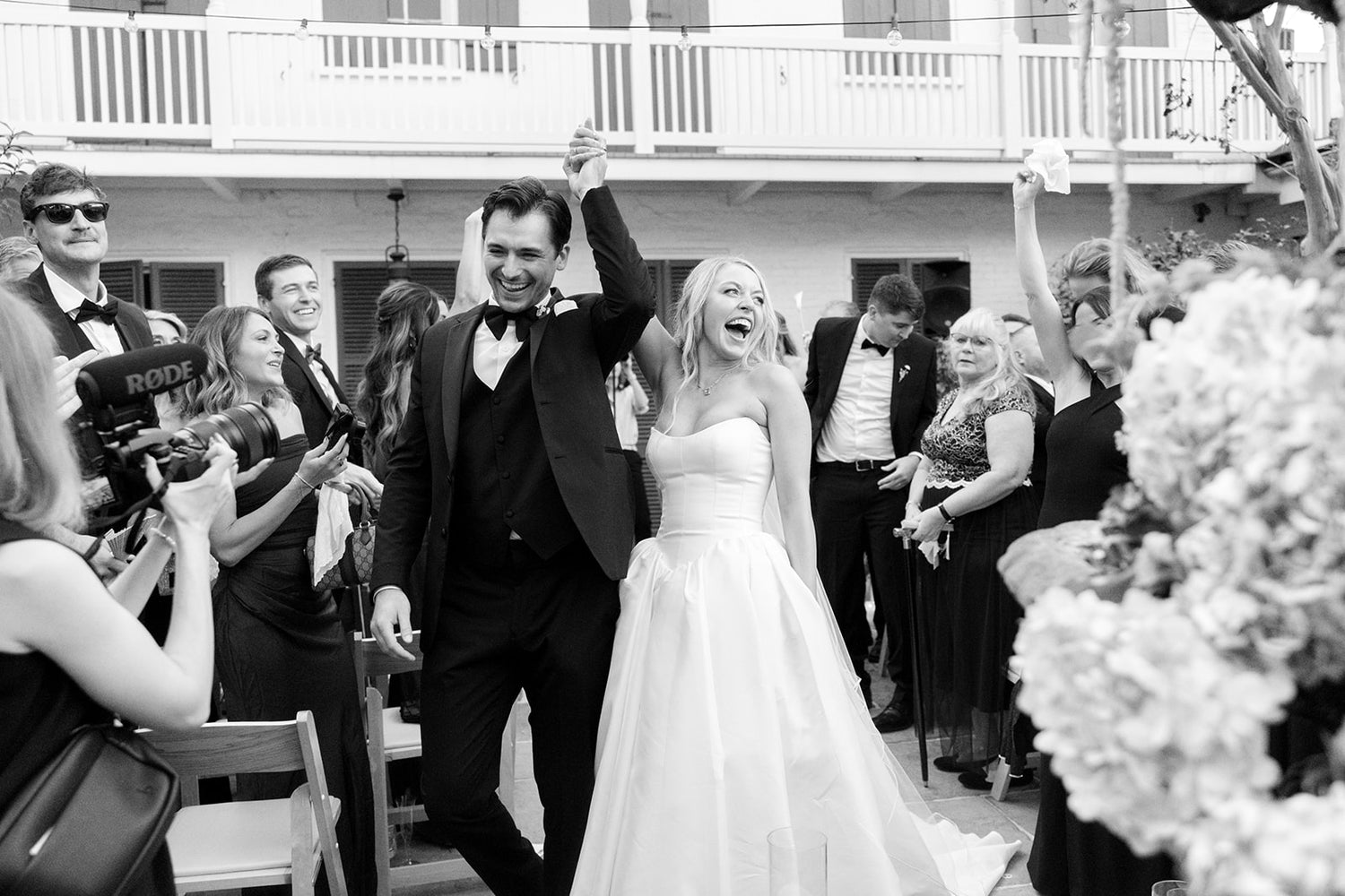 Real Bride in the Basque Waist Danielle Wedding Dress