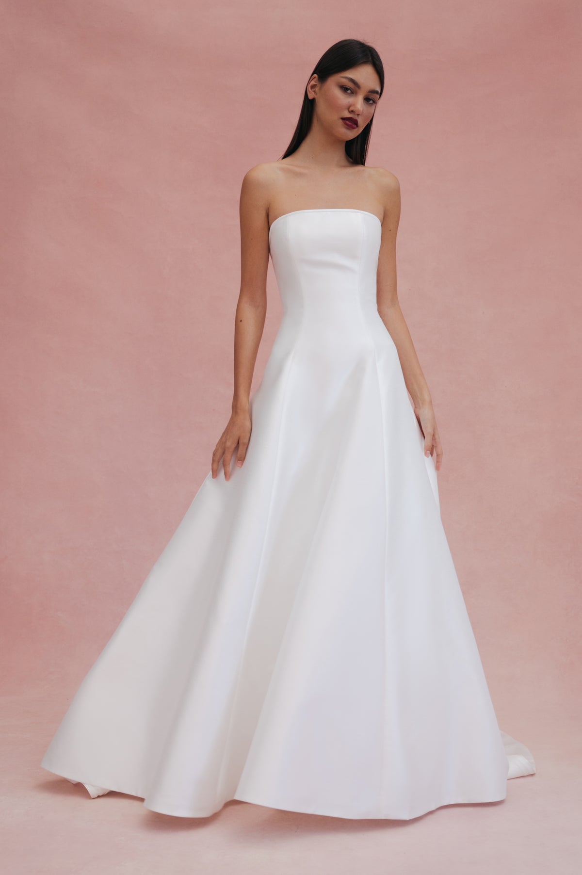 Strapless A Line Wedding Dress