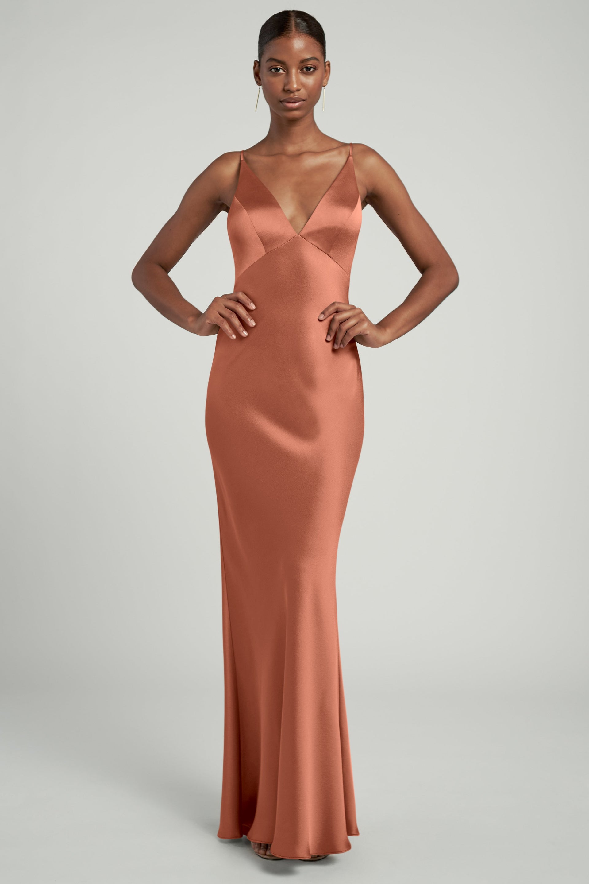 jenny yoo silk dress Jenny Yoo Bridesmaid Dress Ariana Pale Gold