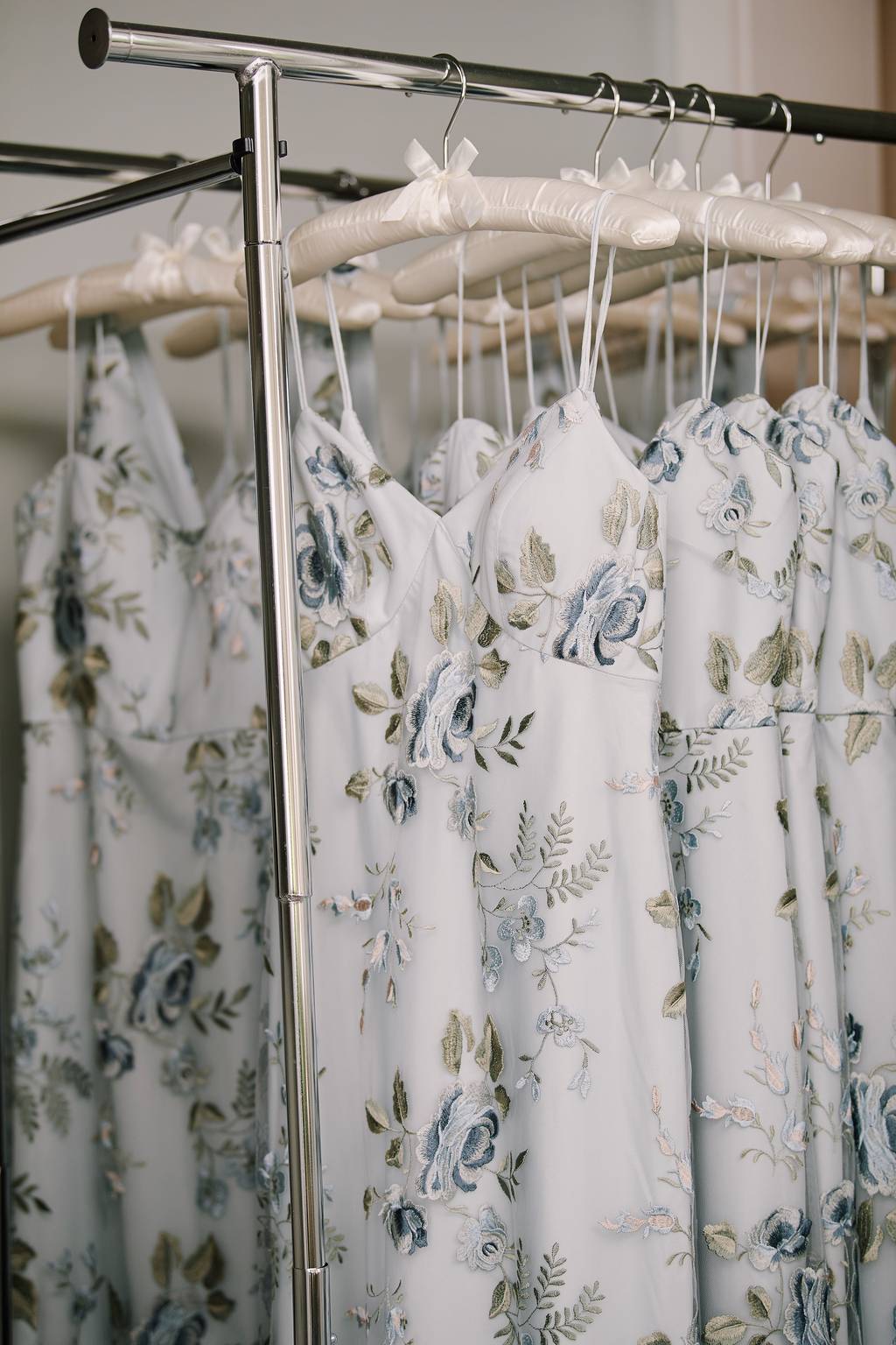 Caroline's Bridesmaids in Whisper Blue Enchanted Floral Print