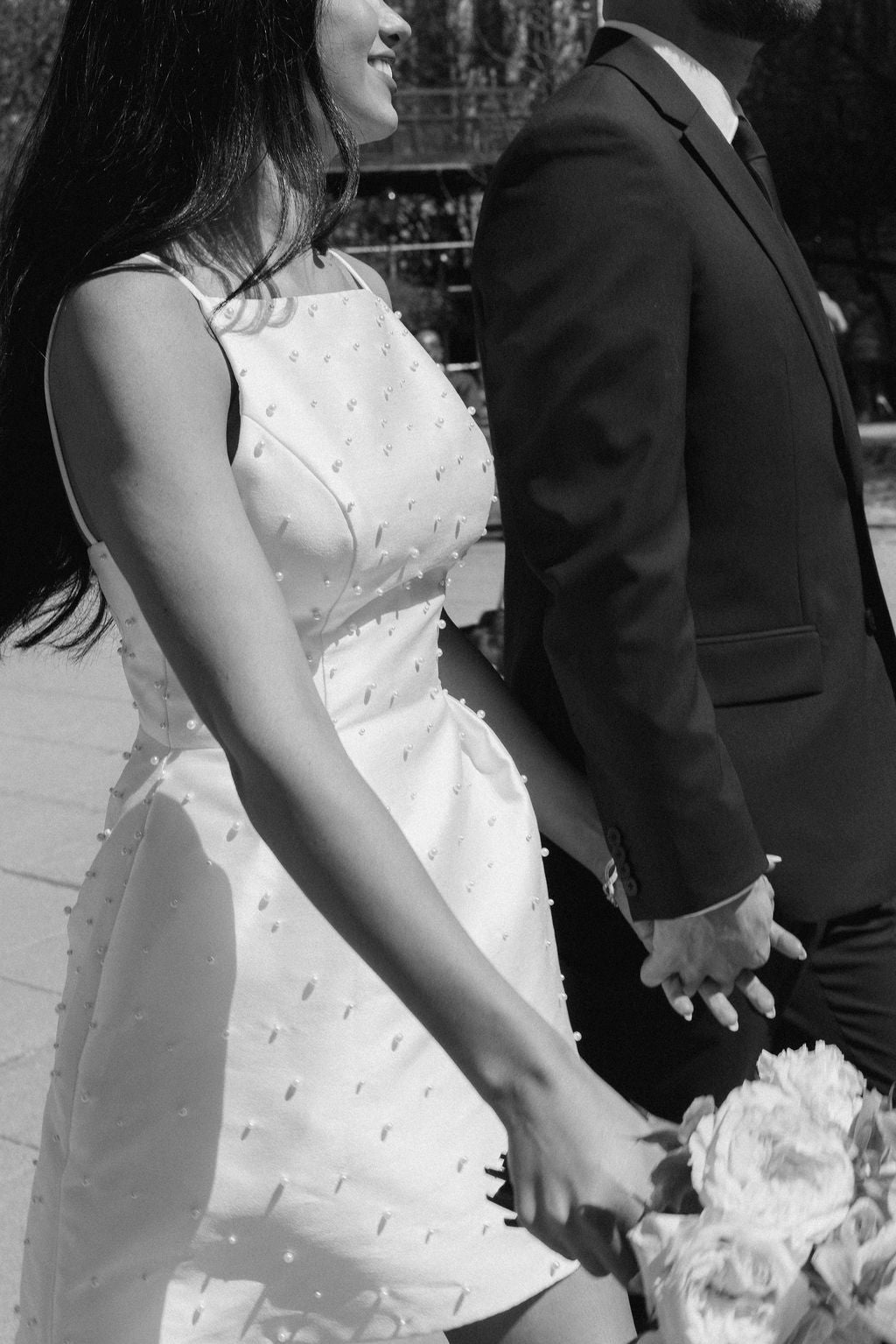 Bride Riana Singh NYC Elopement in the Hannah Dress