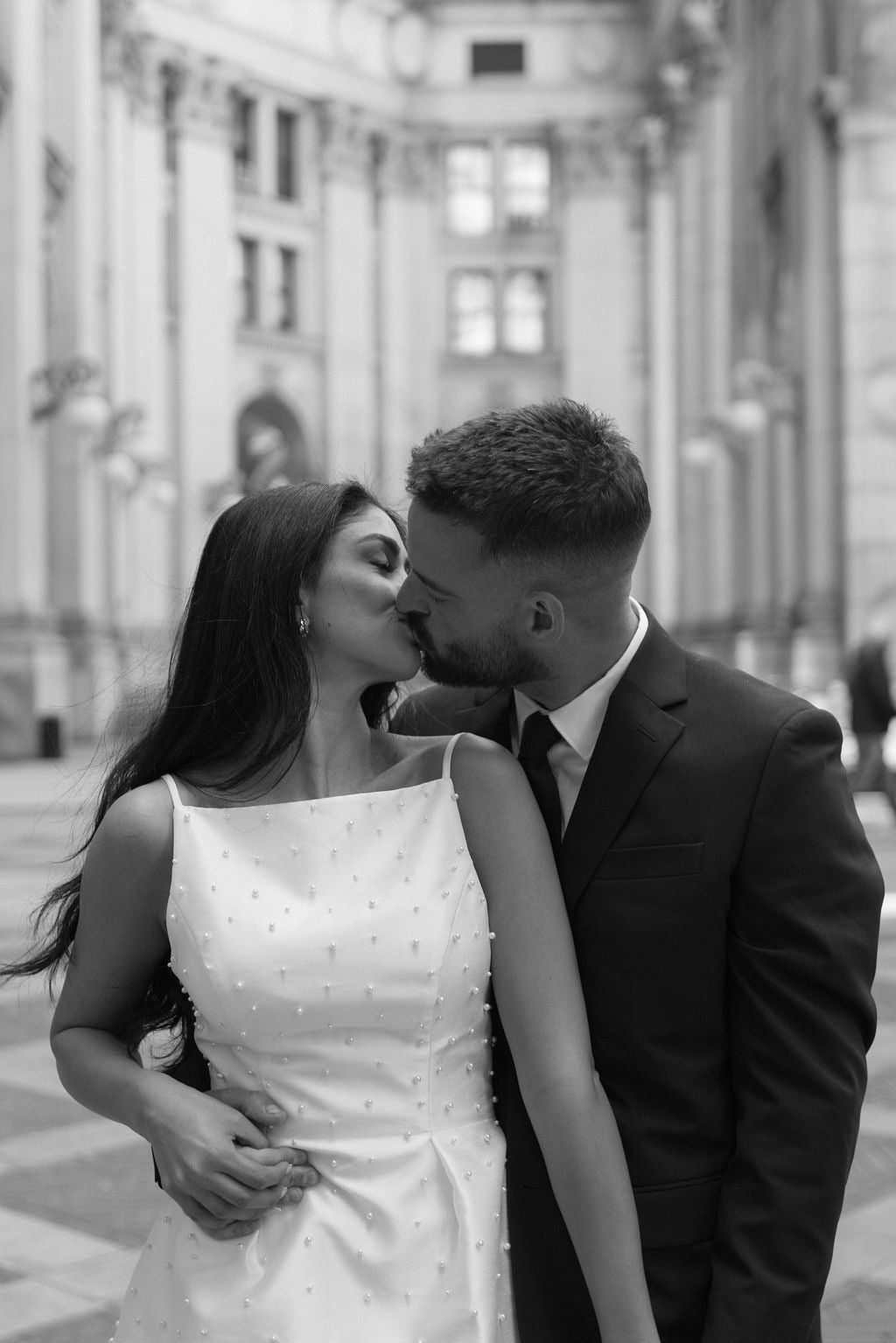 Bride Riana Singh NYC Elopement in the Hannah Dress
