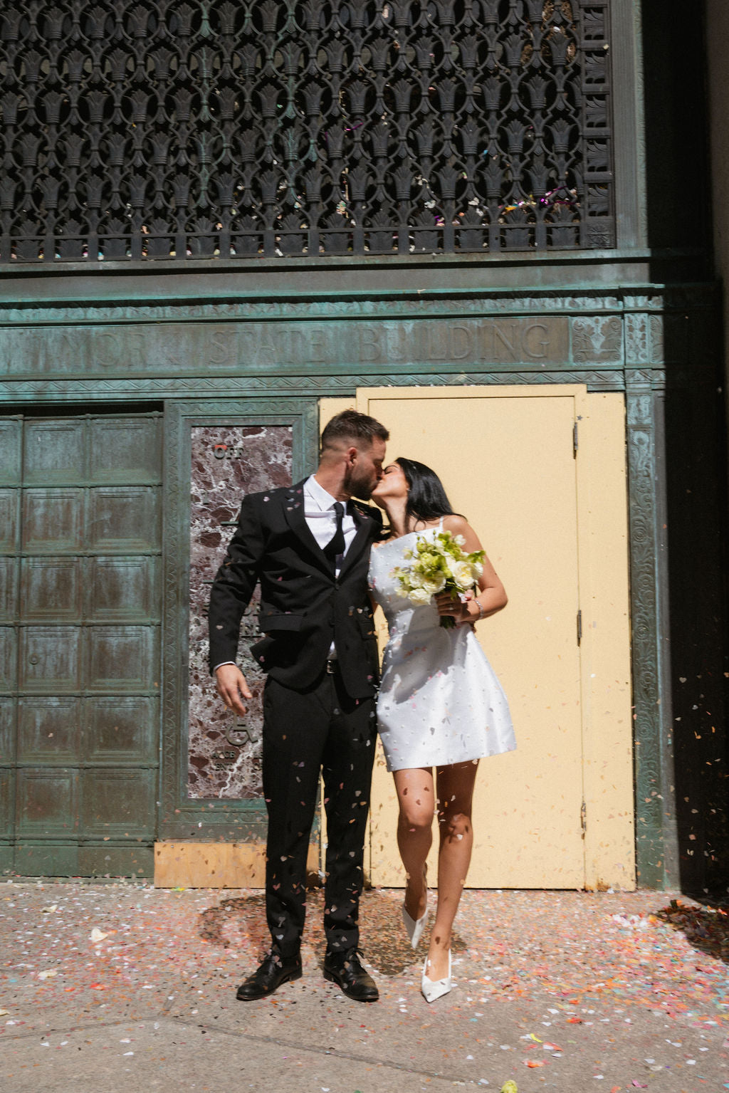 Bride Riana Singh NYC Elopement in the Hannah Dress