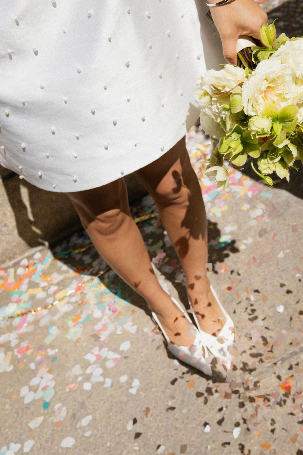 Bride Riana Singh NYC Elopement in the Hannah Dress