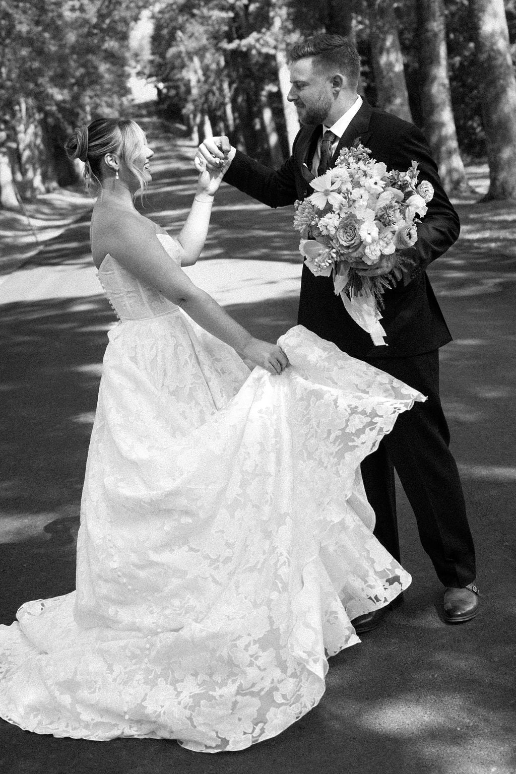 Anthropologie x JY Holden Wedding Dress IRL