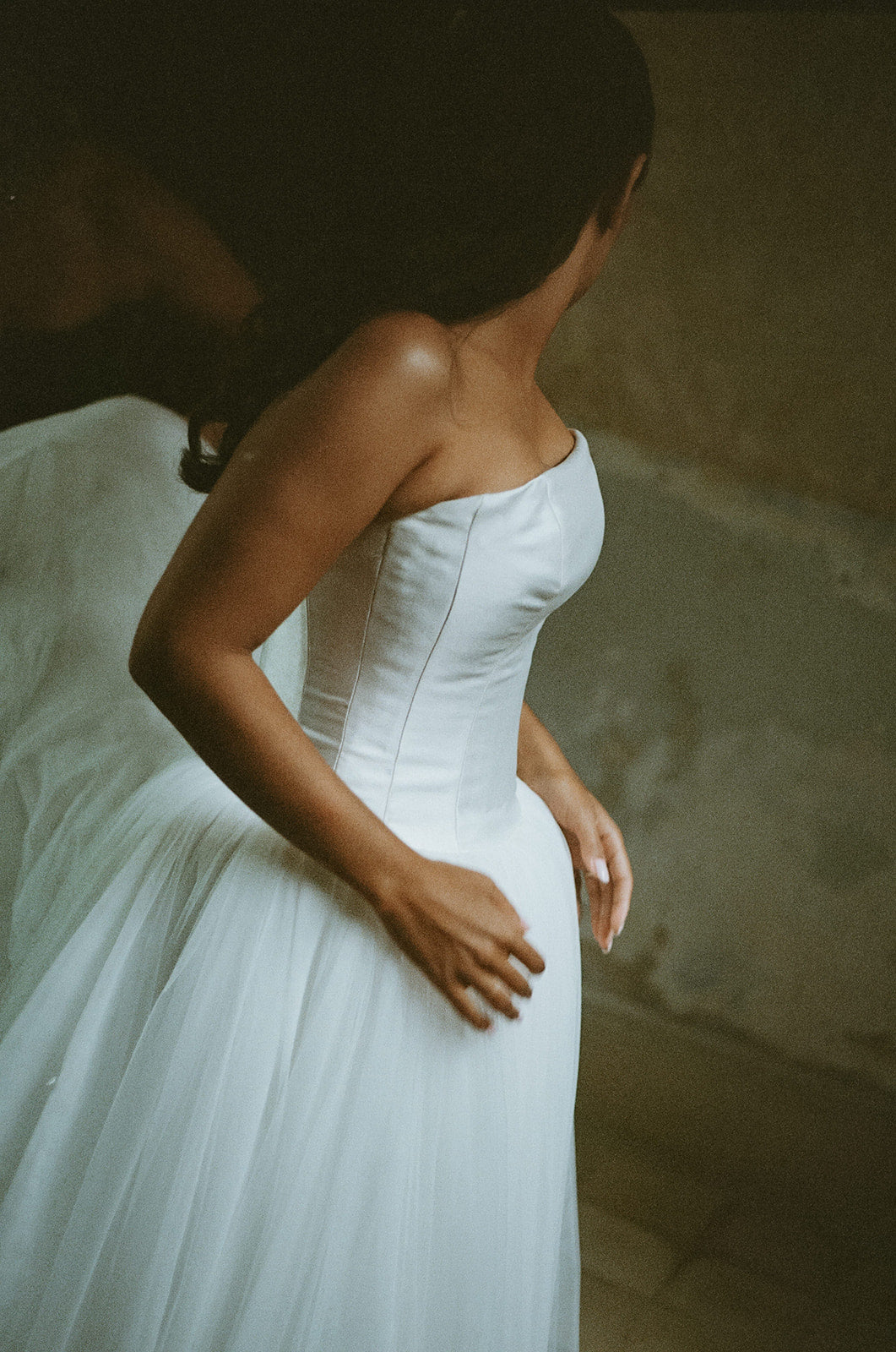 JYxAnthropologie Weddings Georgina Gown on Bride Whitney