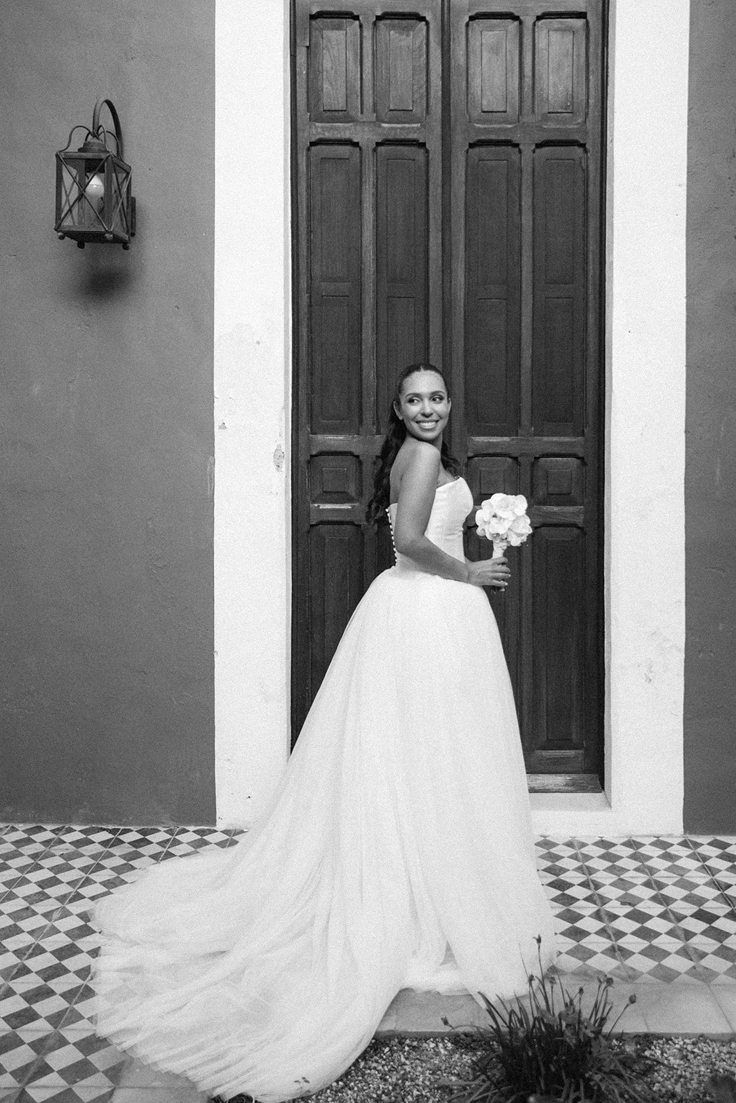JYxAnthropologie Weddings Georgina Gown on Bride Whitney