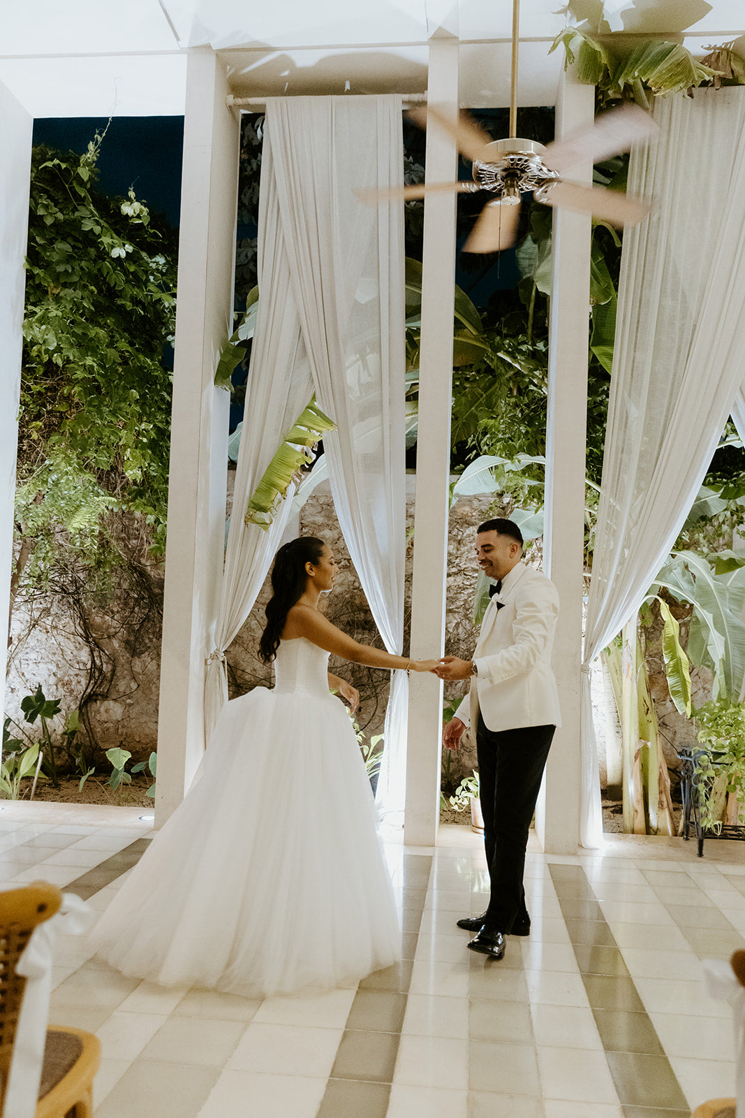 JYxAnthropologie Weddings Georgina Gown on Bride Whitney