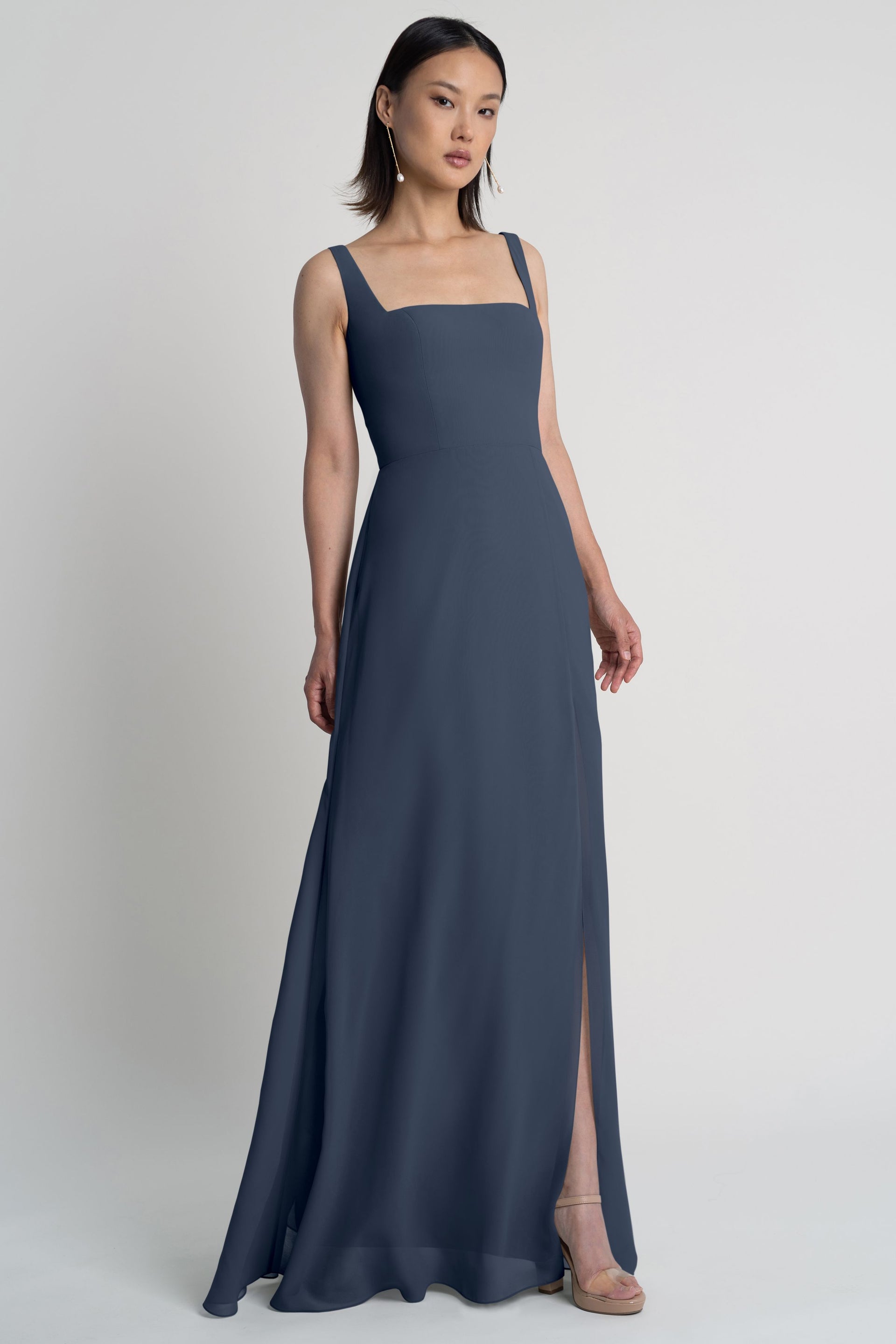 jenny yoo chiffon dress Jenny by Jenny Yoo Noa Off-The-Shoulder A-Line Chiffon Wedding Gown