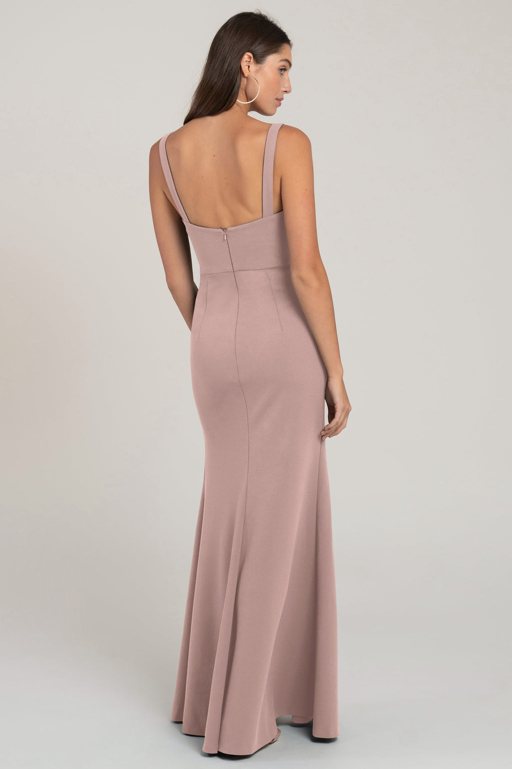 Jenny_Yoo_Jenner_Bridesmaid_Dress_Square_Neck_Knit_Crepe_whipped_apricot_back