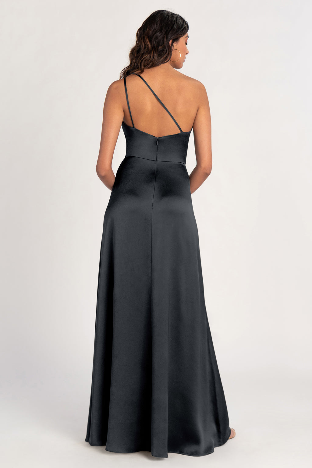 Jenny_Yoo_Bridesmaids_Jensen_black_Satin_Gown_2