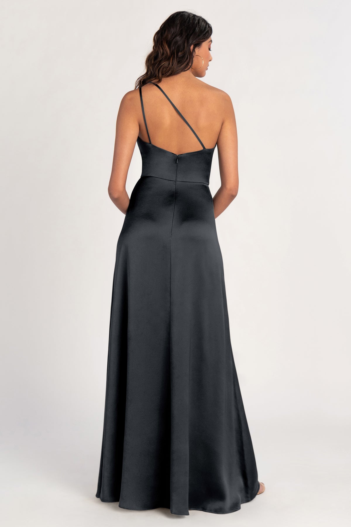 Jenny_Yoo_Bridesmaids_Jensen_black_Satin_Gown_2
