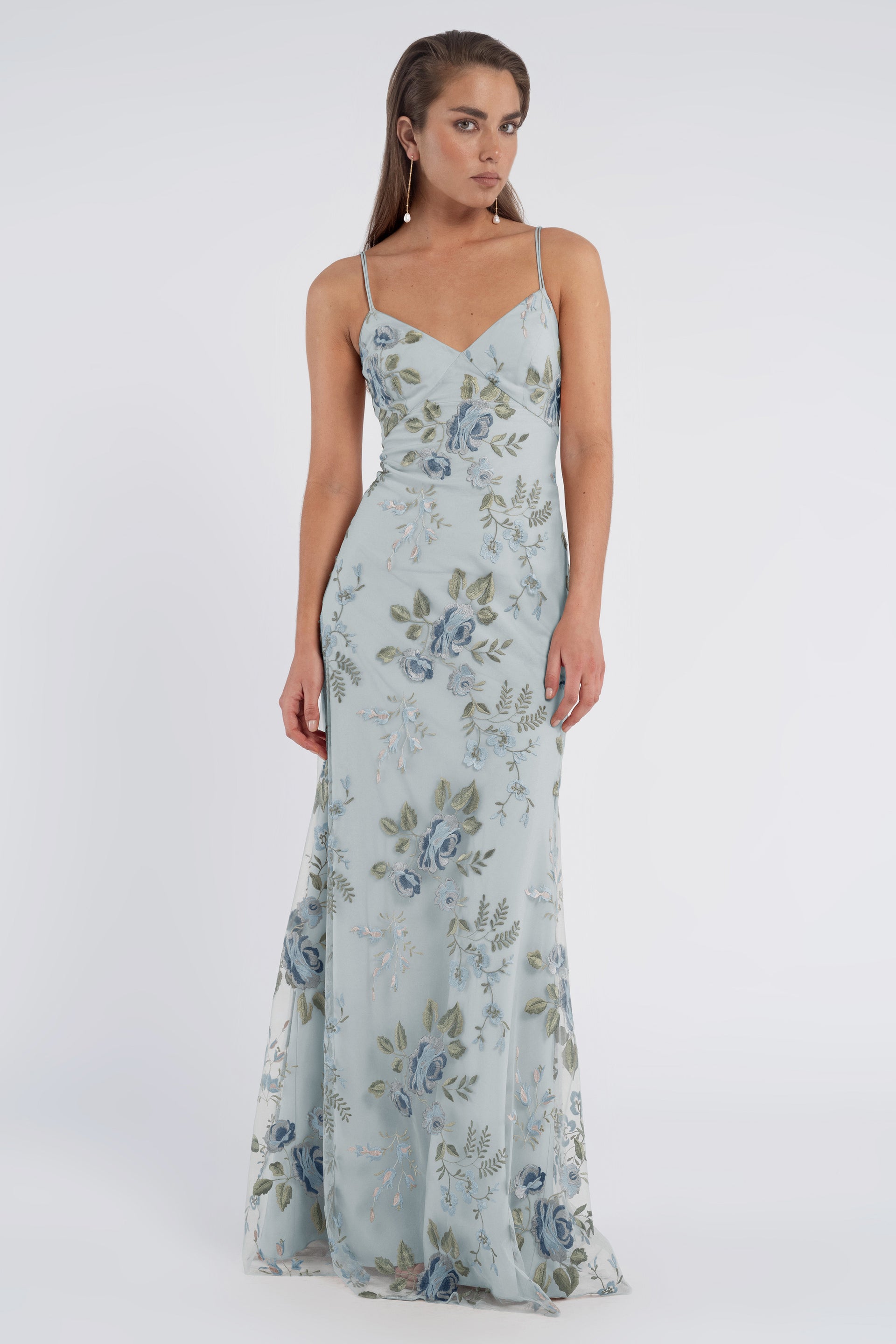 julianna floral maxi dress Vestido Maxi Floral Julianna - Salvia/Combo