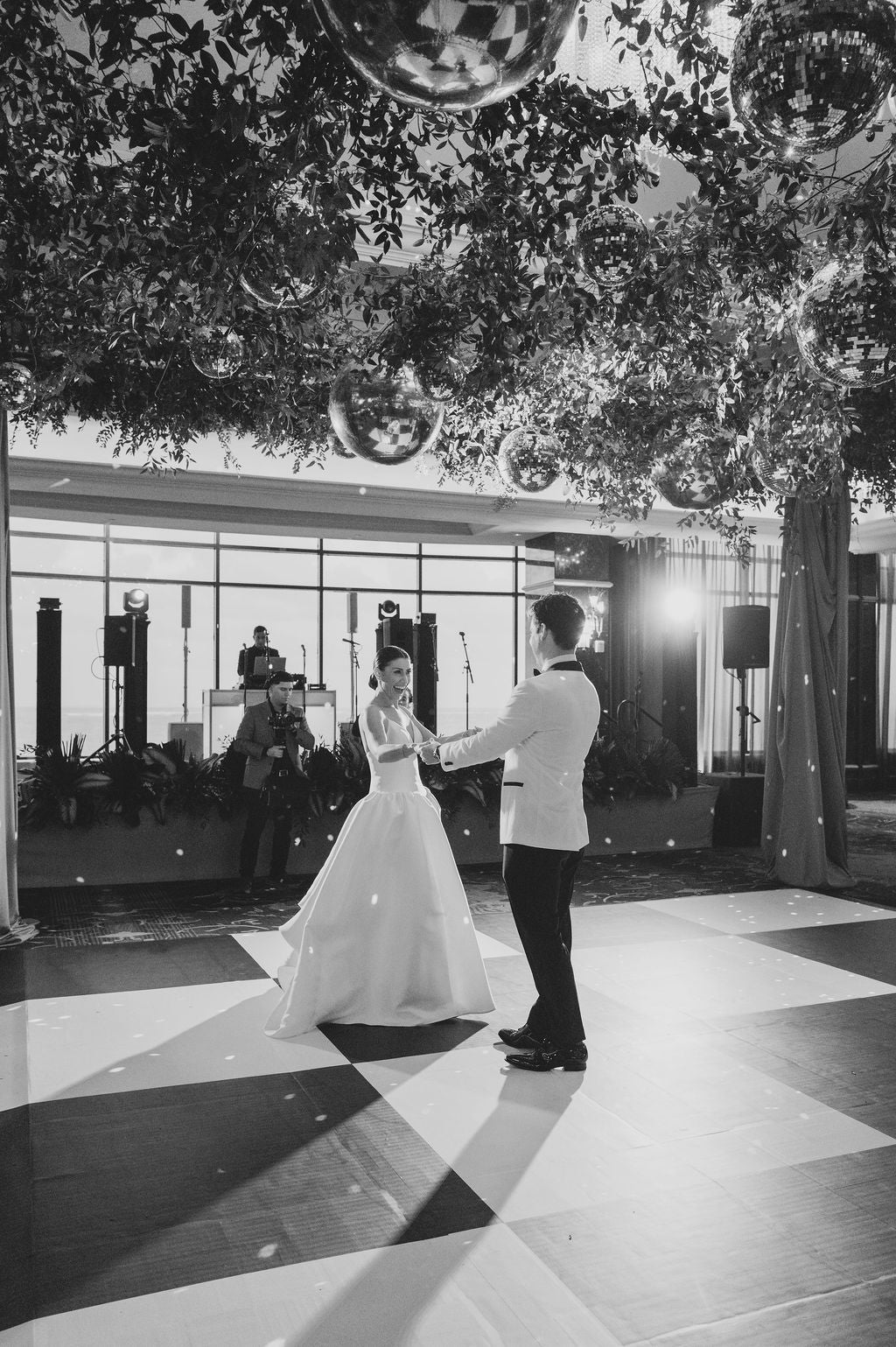 Modern Real Bride Amanda in the Basque Waist, A Line, V Neckline, Shay Wedding Dress.