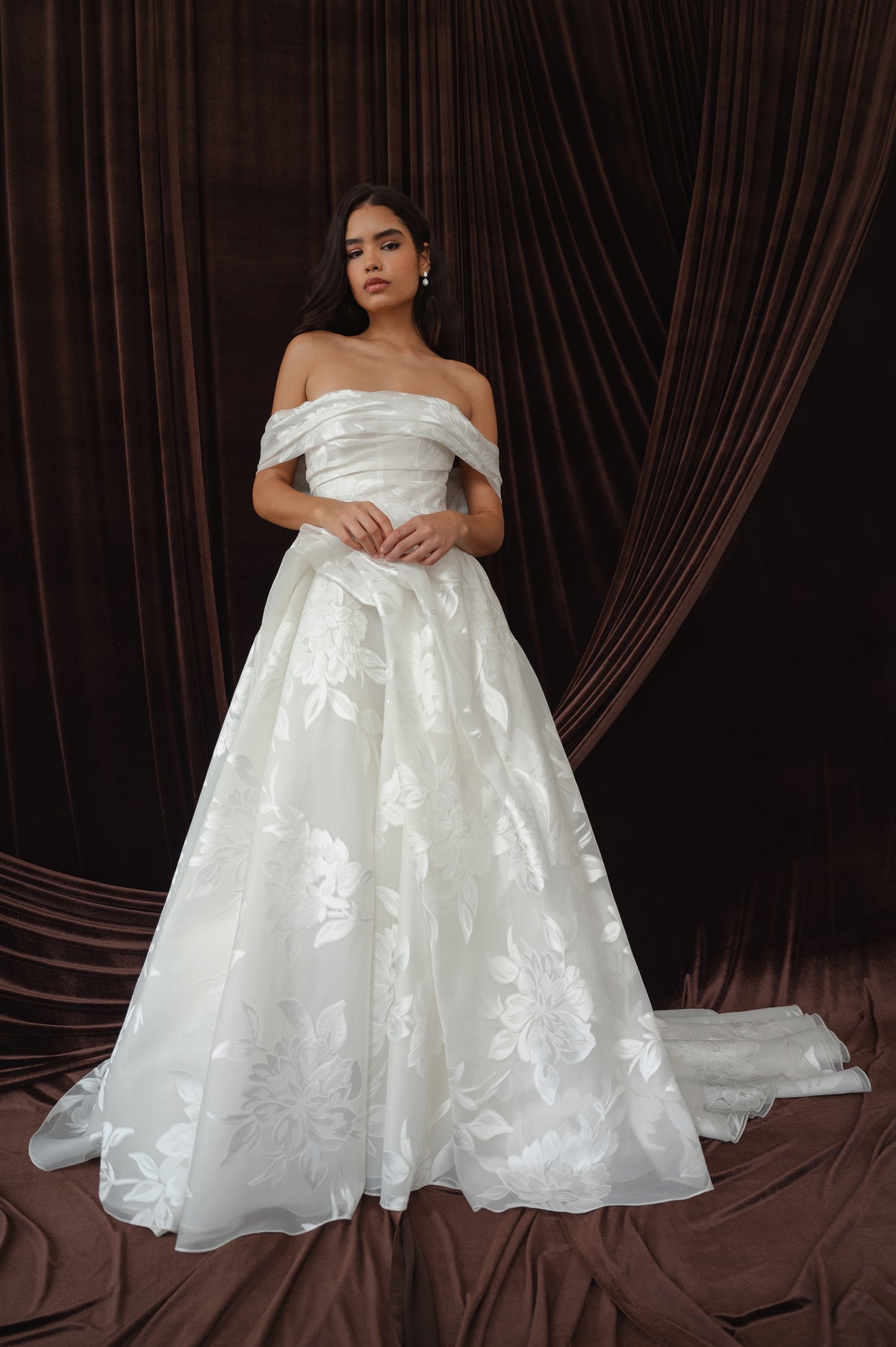 jenny yoo off the shoulder wedding dress Jenny Yoo Little White Dress Madison