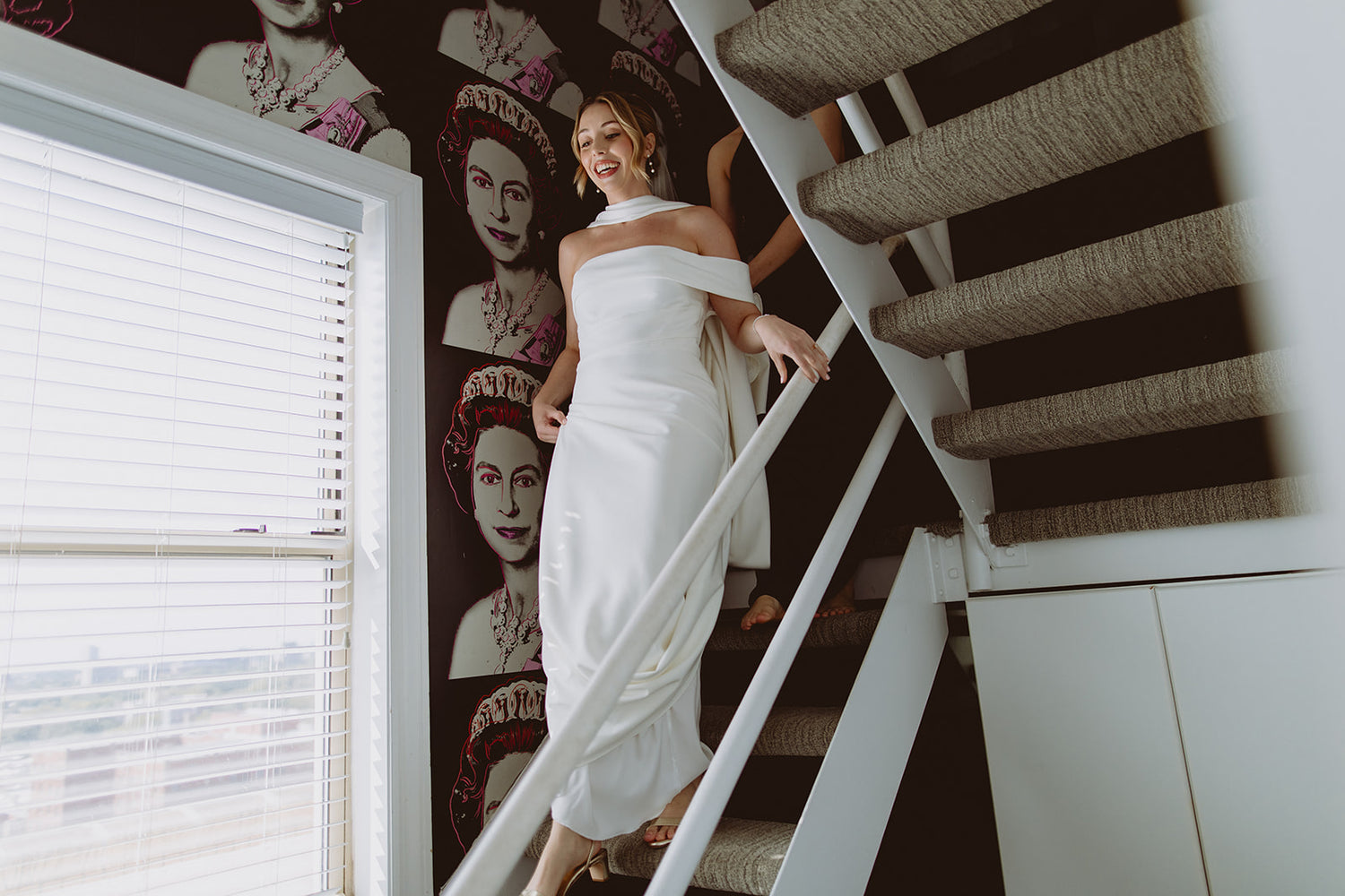 Henley One Shoulder Wedding Dress on Real Bride