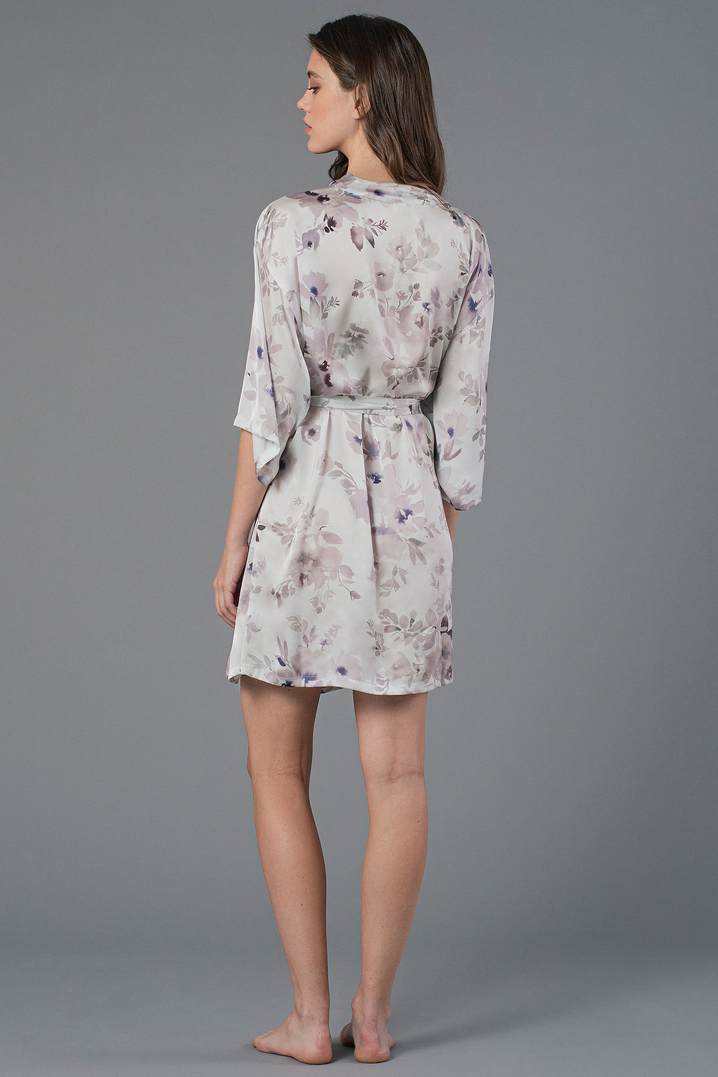 Livy Robe Meadow Cloud Painted Petals Print Jenny Yoo Printed Robe