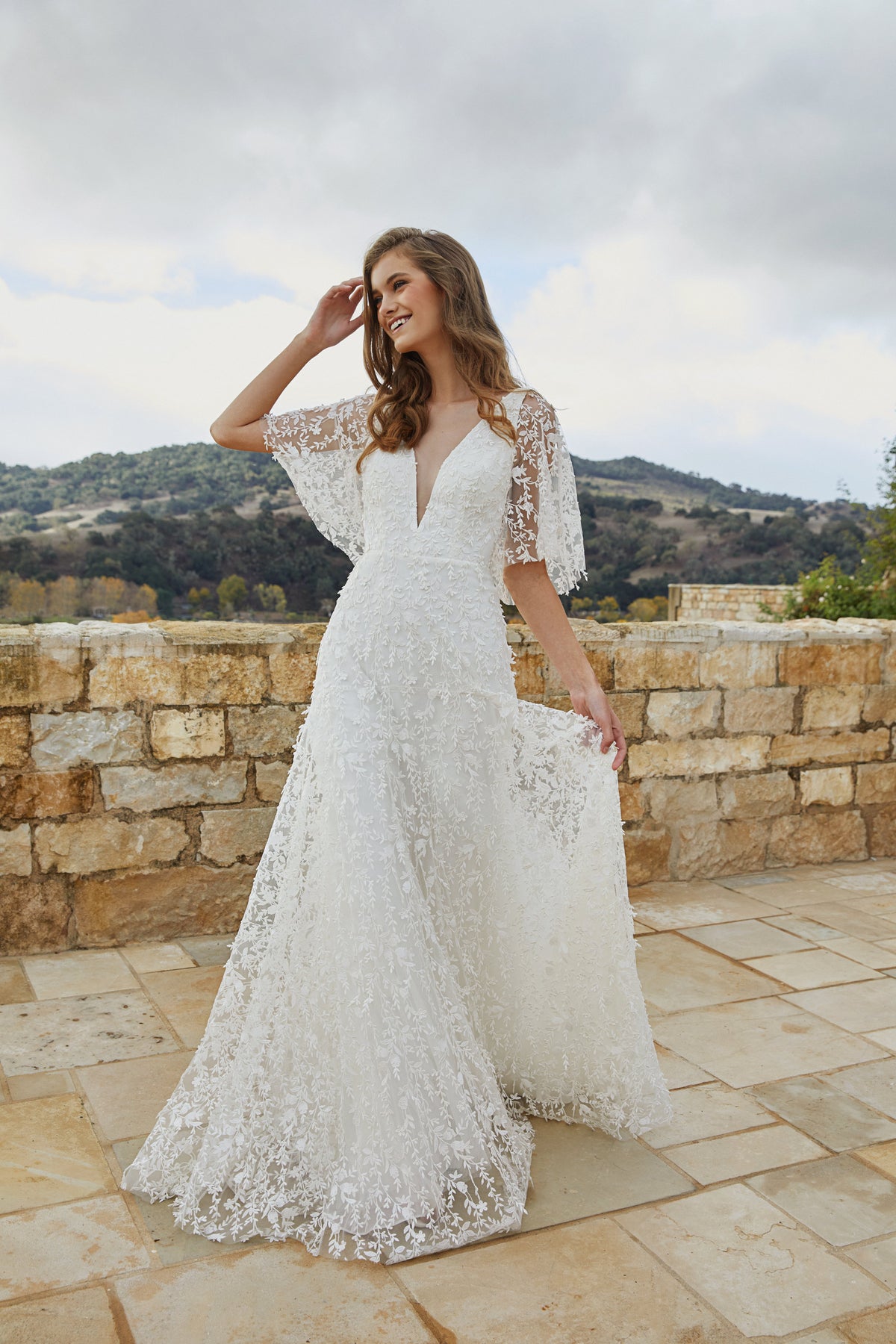 Lourdes Jenny Yoo Lace BHLDN Bridal Gown