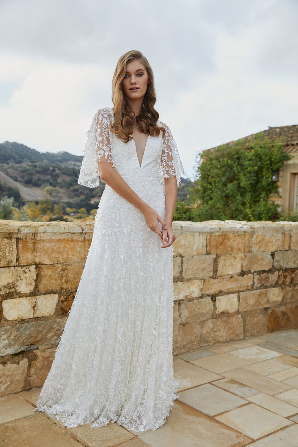 Lourdes Jenny Yoo Lace BHLDN Bridal Gown