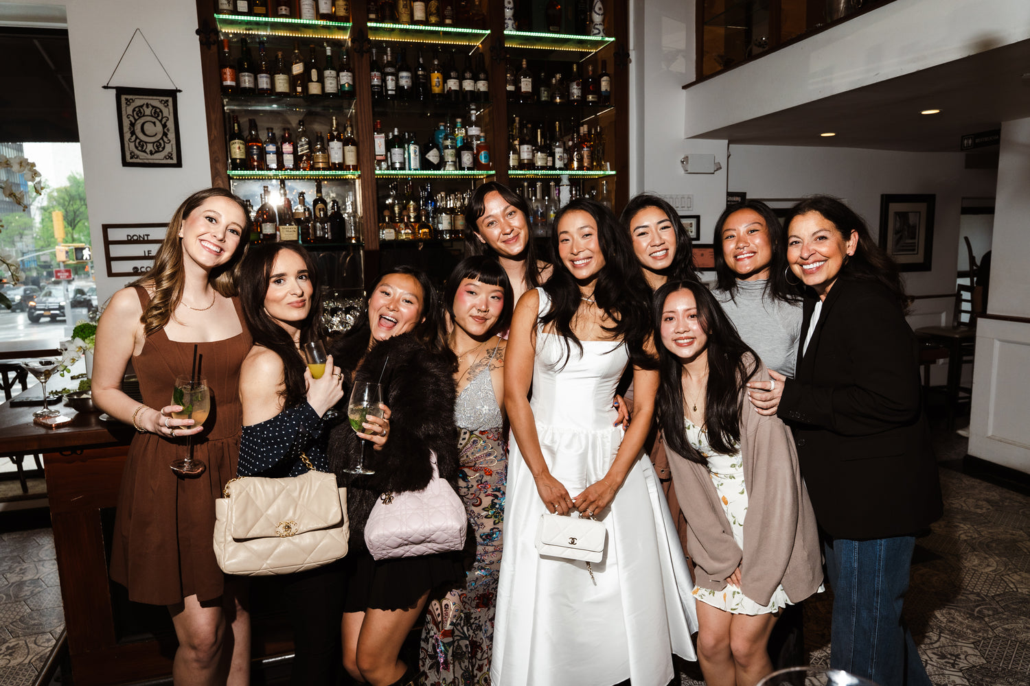 Entrepreneur Nadya Okamoto's Bridal Shower in the Lucille Little White Event Dress