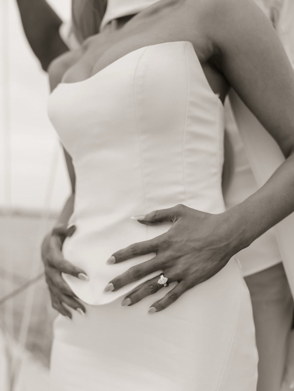 Bride to Be Sydney's Engagement Photos in the Madison Little White Dress