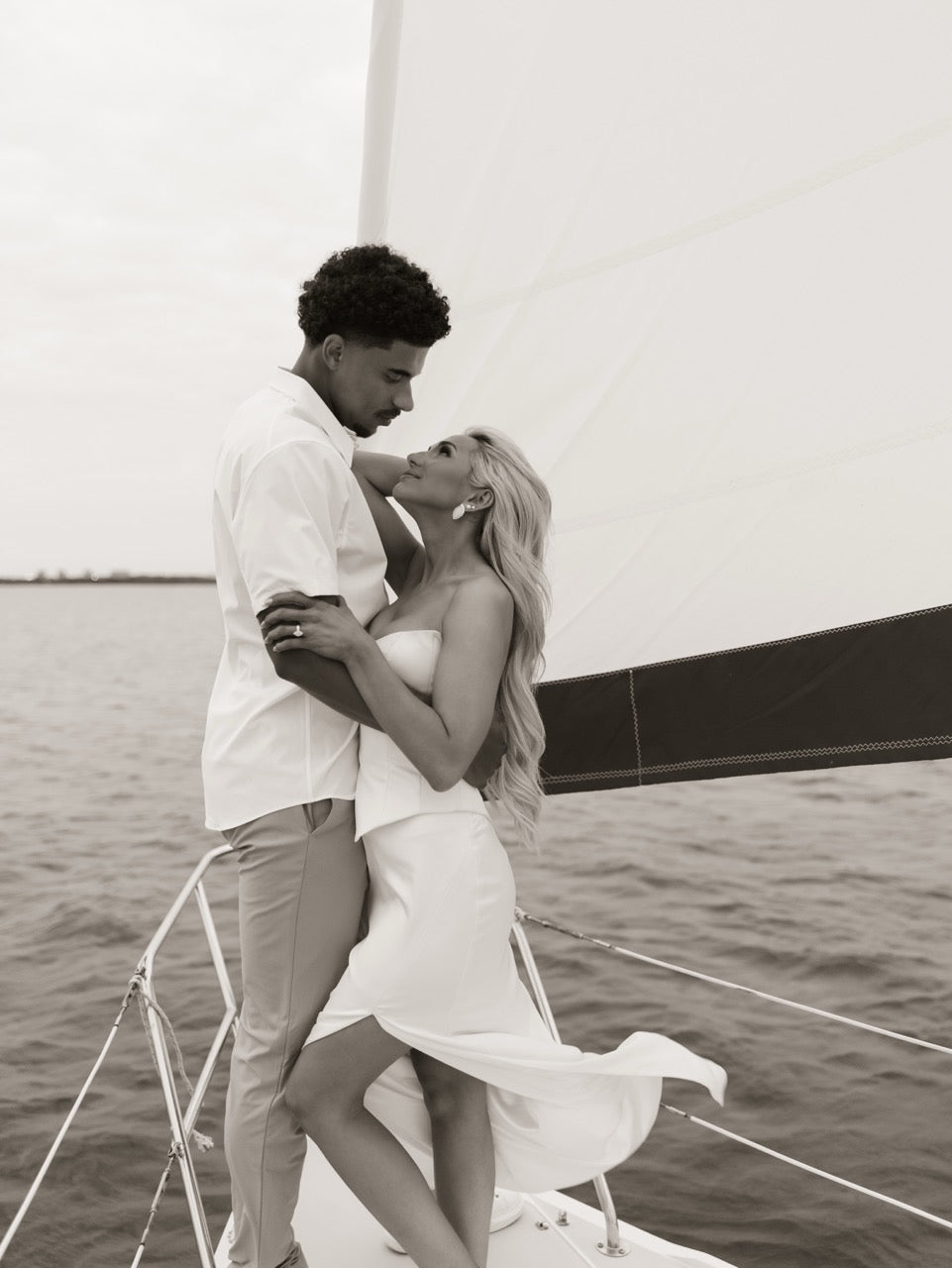 Bride to Be Sydney's Engagement Photos in the Madison Little White Dress