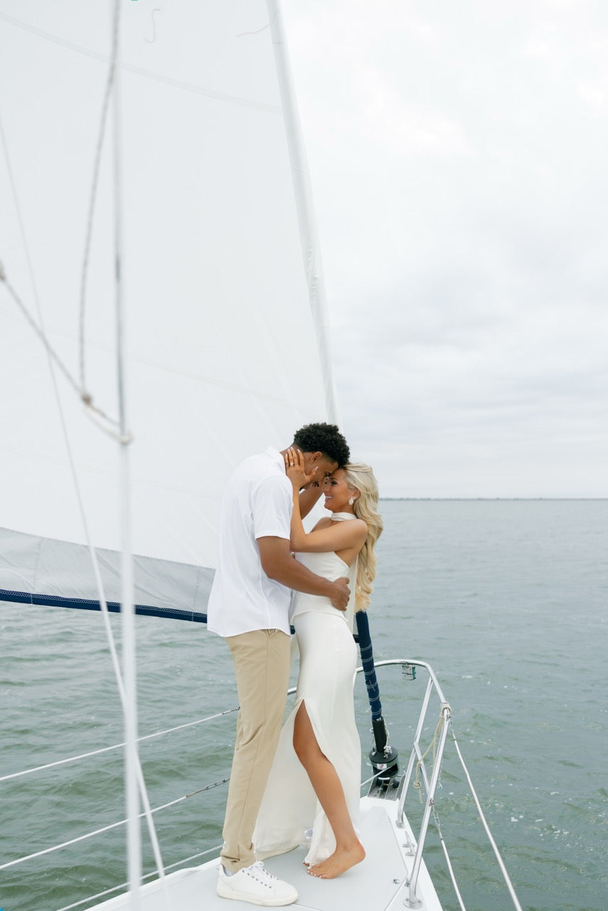 Bride to Be Sydney's Engagement Photos in the Madison Little White Dress