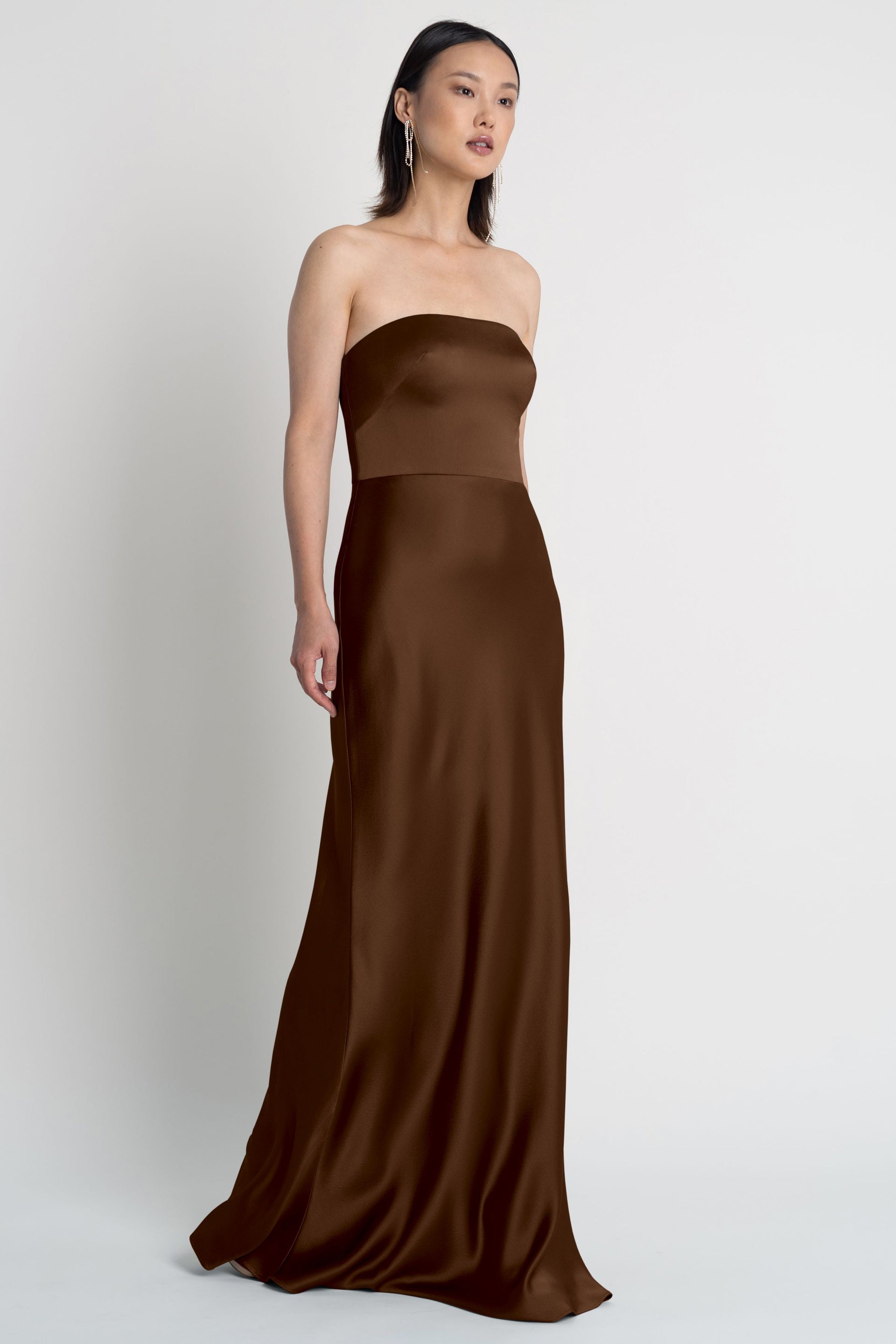 melody satin dress Melody Satin Ruched Dress