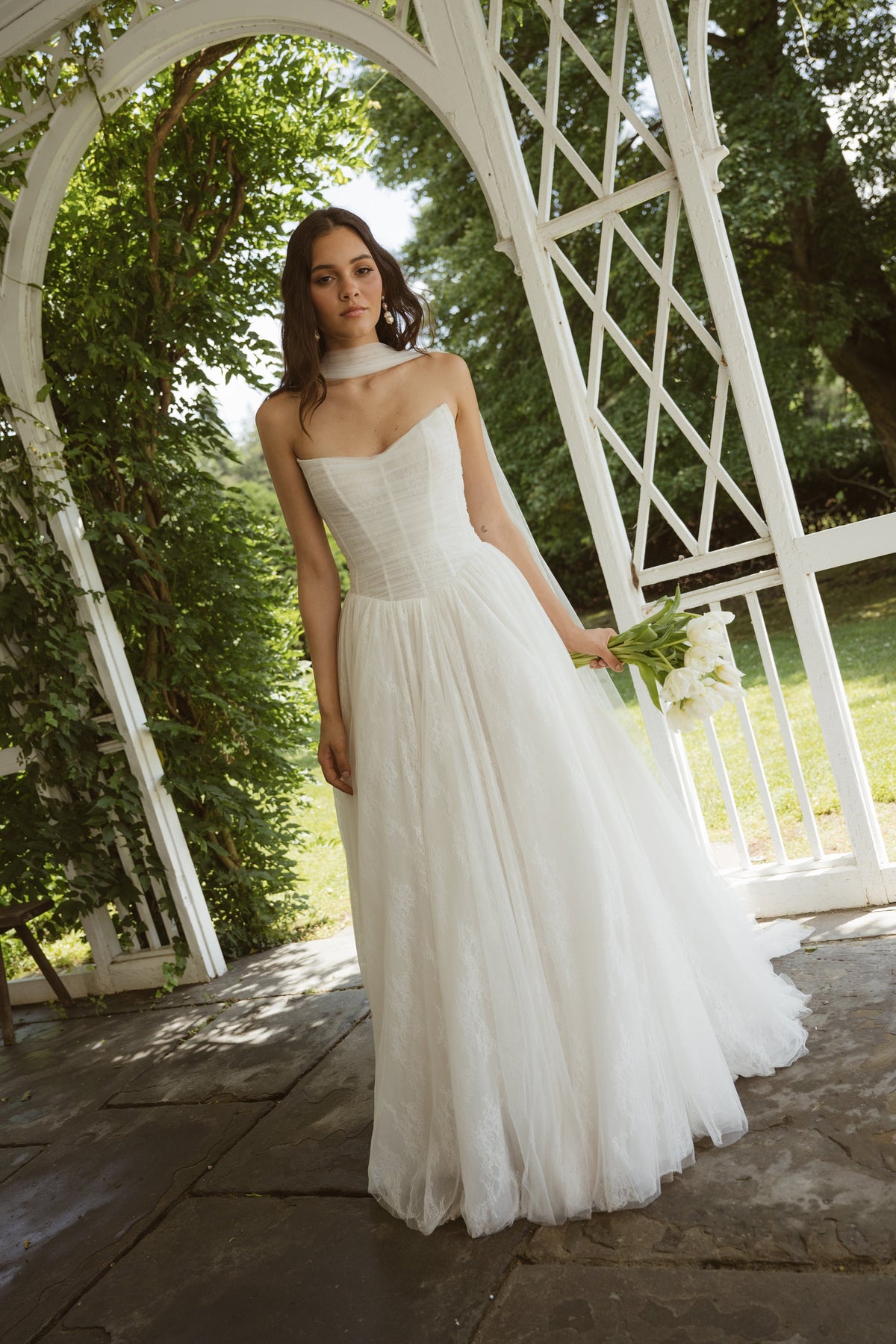 Soft Tulle Bridal Scarf Jenny Yoo Soft Tulle Bridal Scarf Jenny Yoo