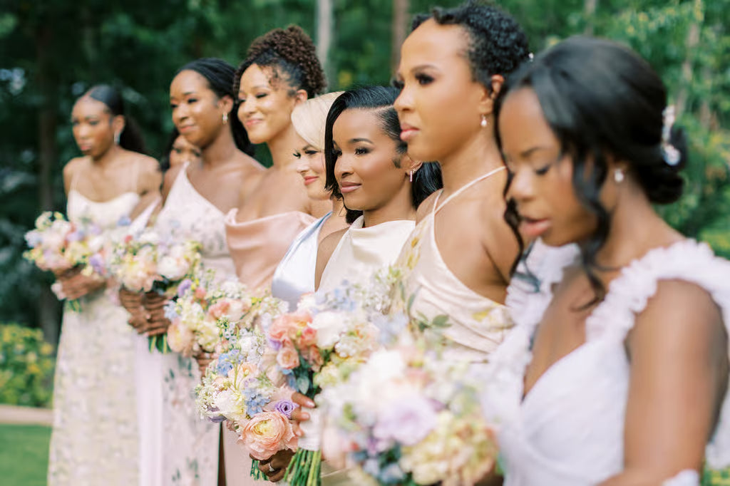 Mismatched Jenny Yoo Pastel Rainbow Bridesmaid Dresses