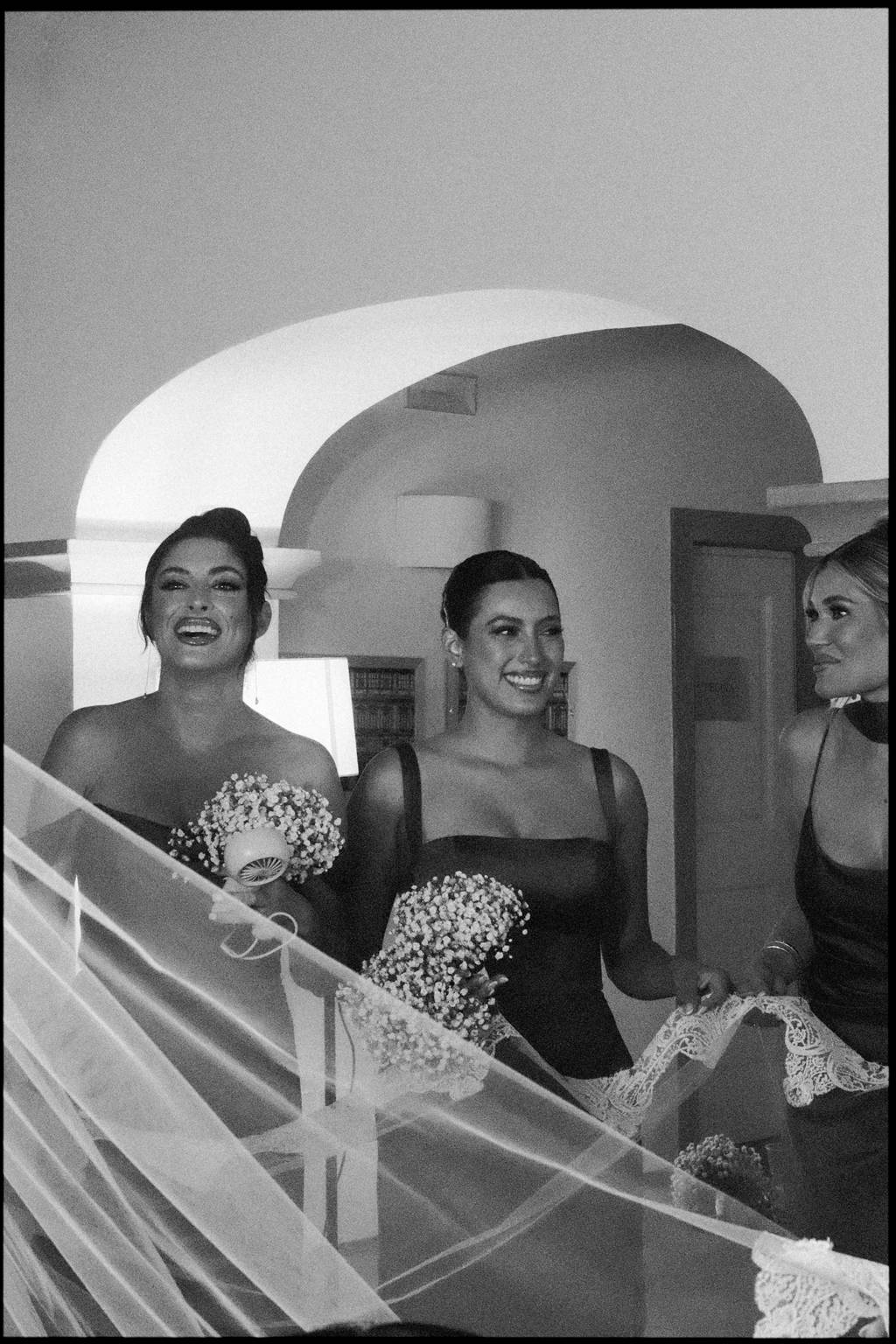 Bridesmaids for Actress Emily Shah's wedding
