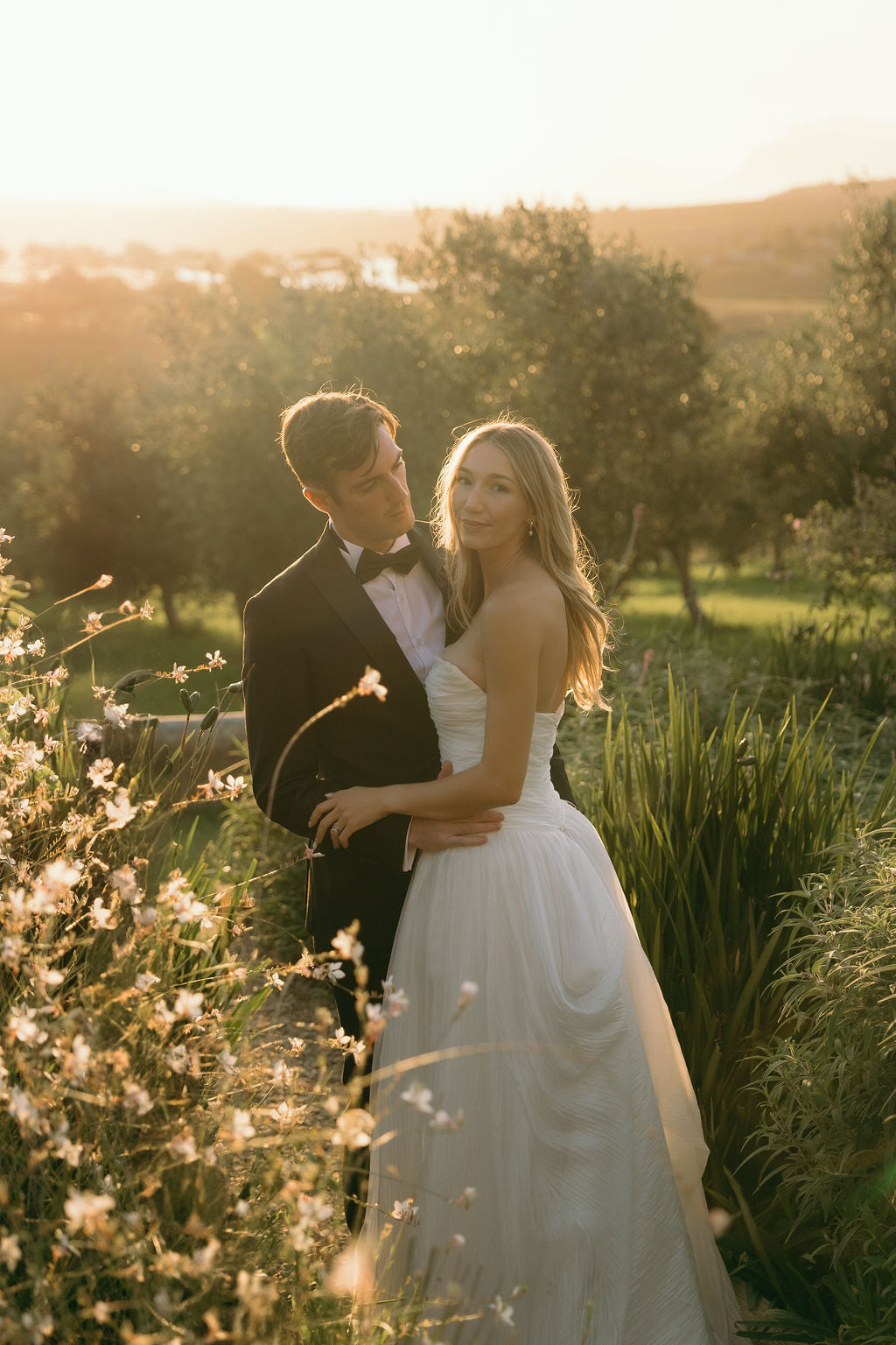Bride Megan in the Romantic Penelope Bridal Gown