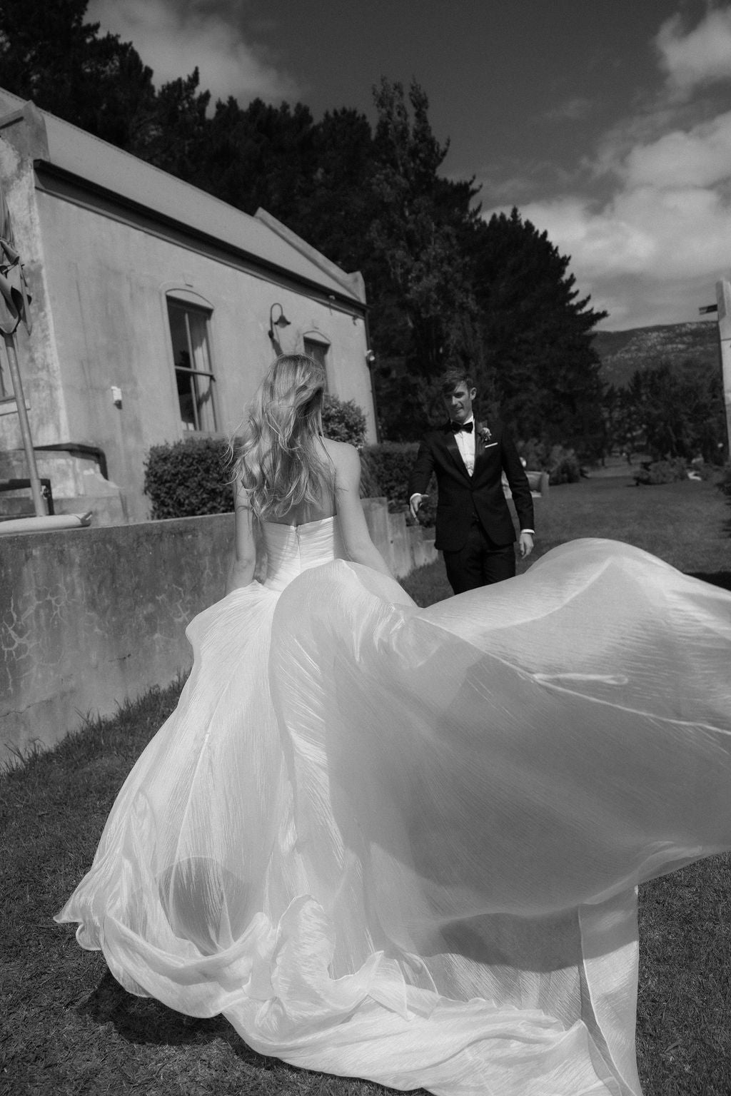 Bride Megan in the Romantic Penelope Bridal Gown