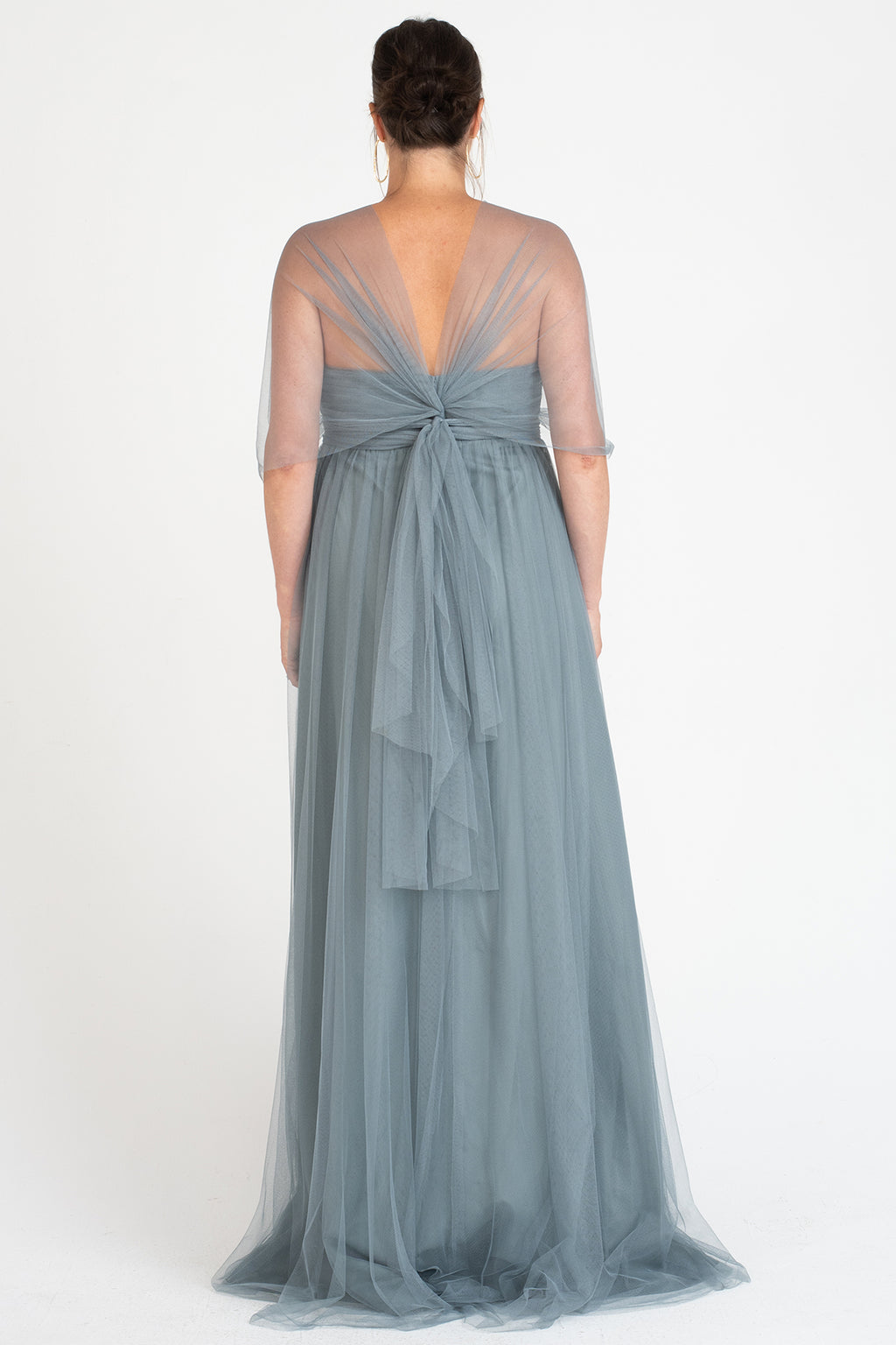 Serafina Mayan Blue Jenny Convertible Maternity Bridesmaids Dress