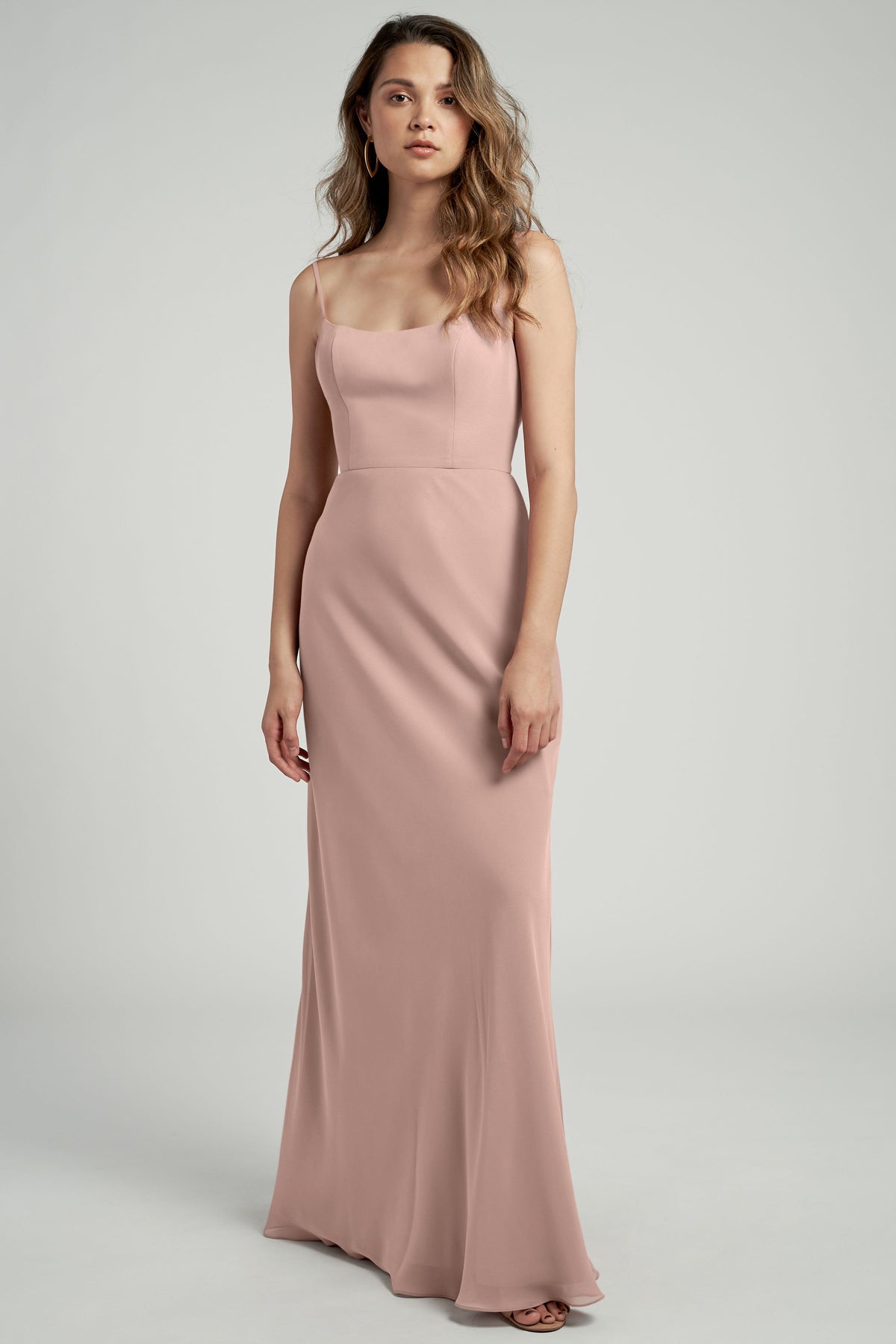 Jenny_Yoo_Bridesmaid_Dress_Shoshanna_whipped_apricot_pink_front