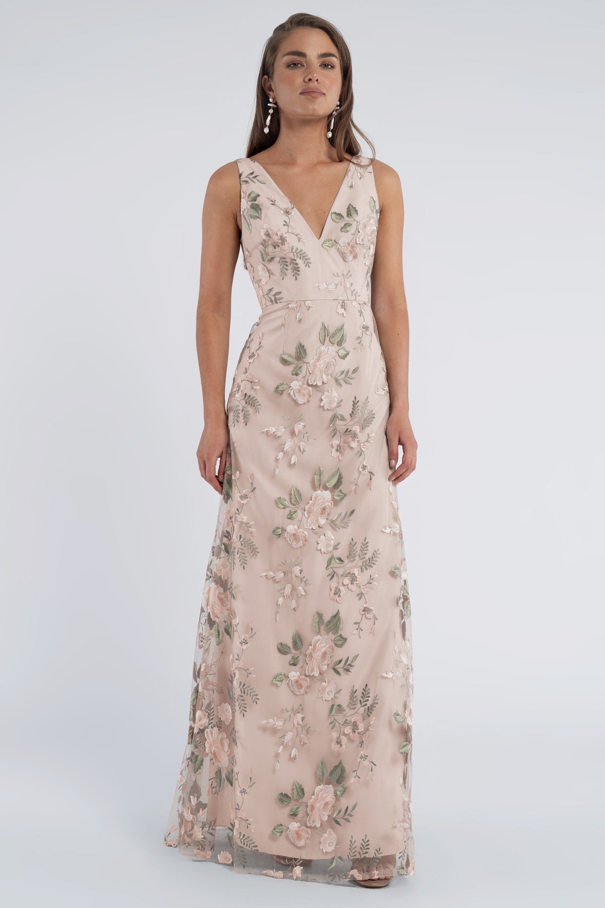 jenny yoo tatum bridesmaid dress Enchanted Floral – Size: 28 Size:US 0 / UK 2 / EU 30 Bridesmaids | The Bridal The Tatum V