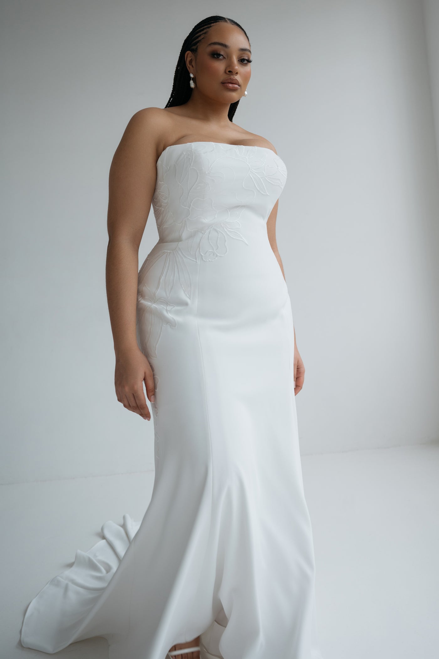 Crepe Bridal Gown