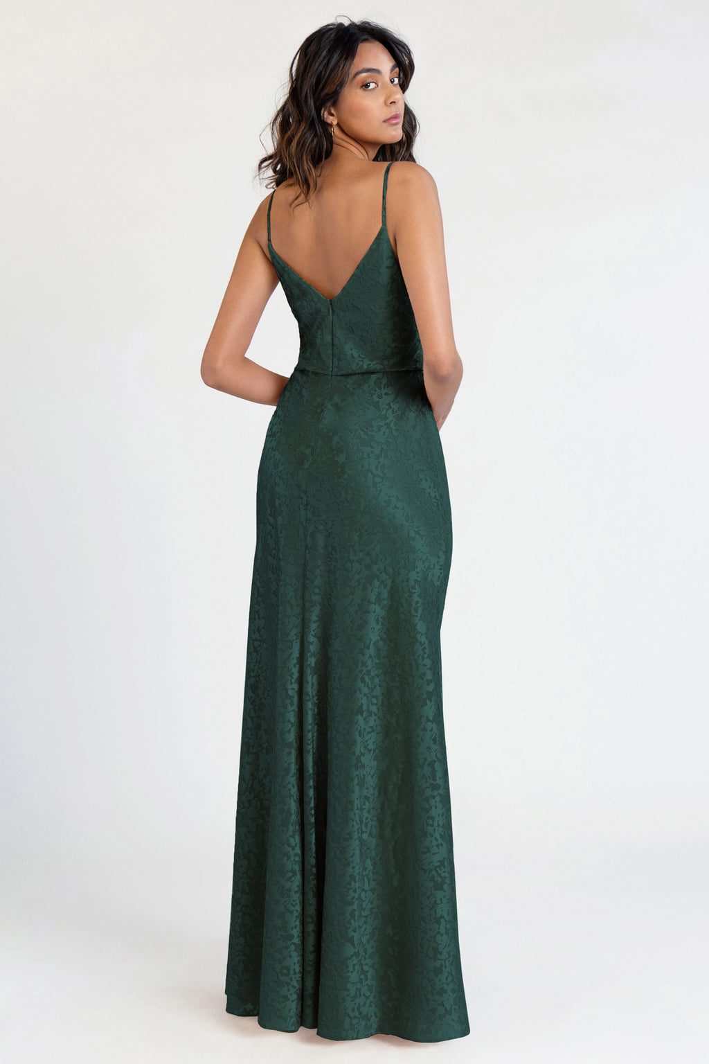 Jenny_Yoo_Bridesmaid_Dress_Dahlia_Gemma_Satin_Emerald_Front