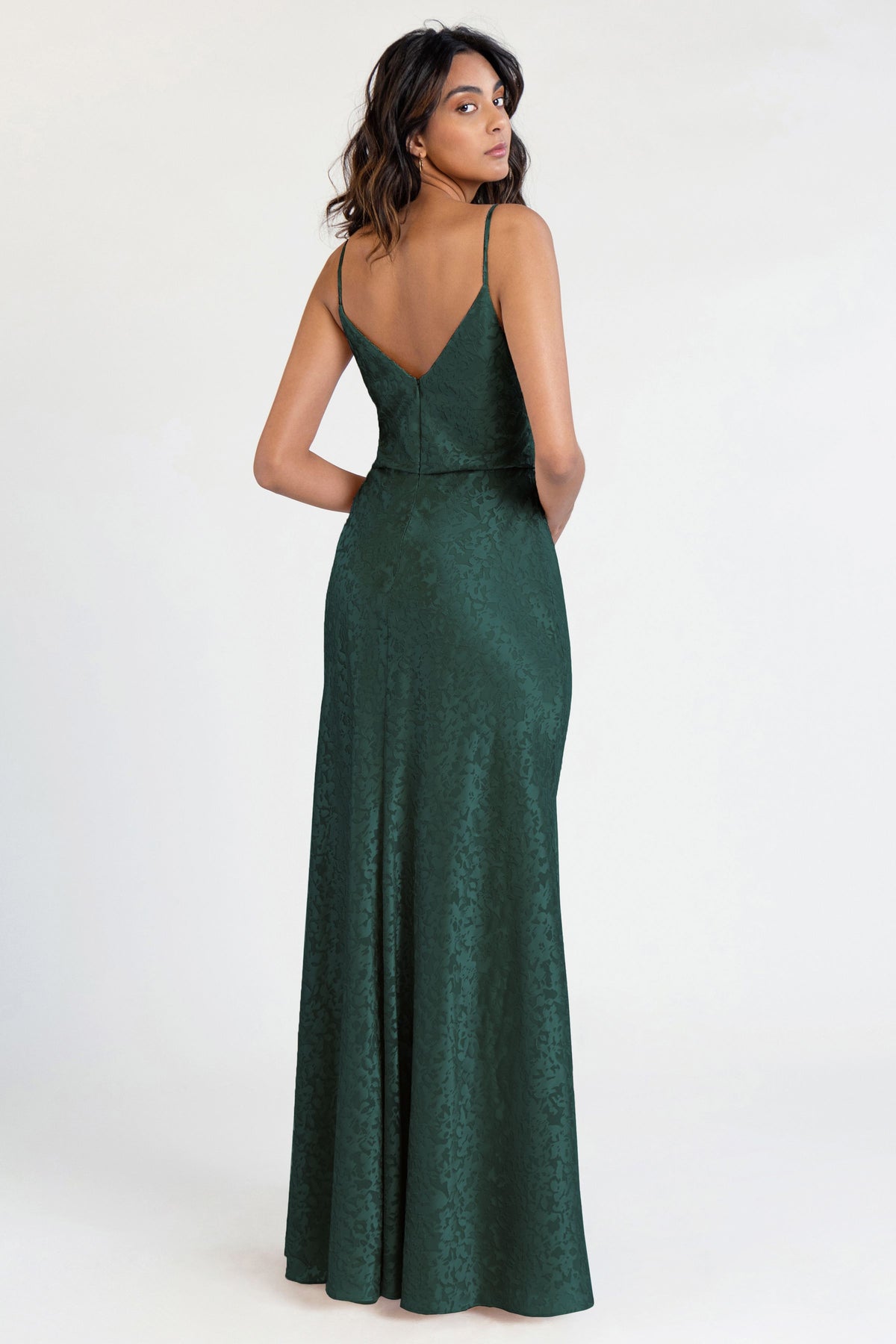Jenny_Yoo_Bridesmaid_Dress_Dahlia_Gemma_Satin_Emerald_Front